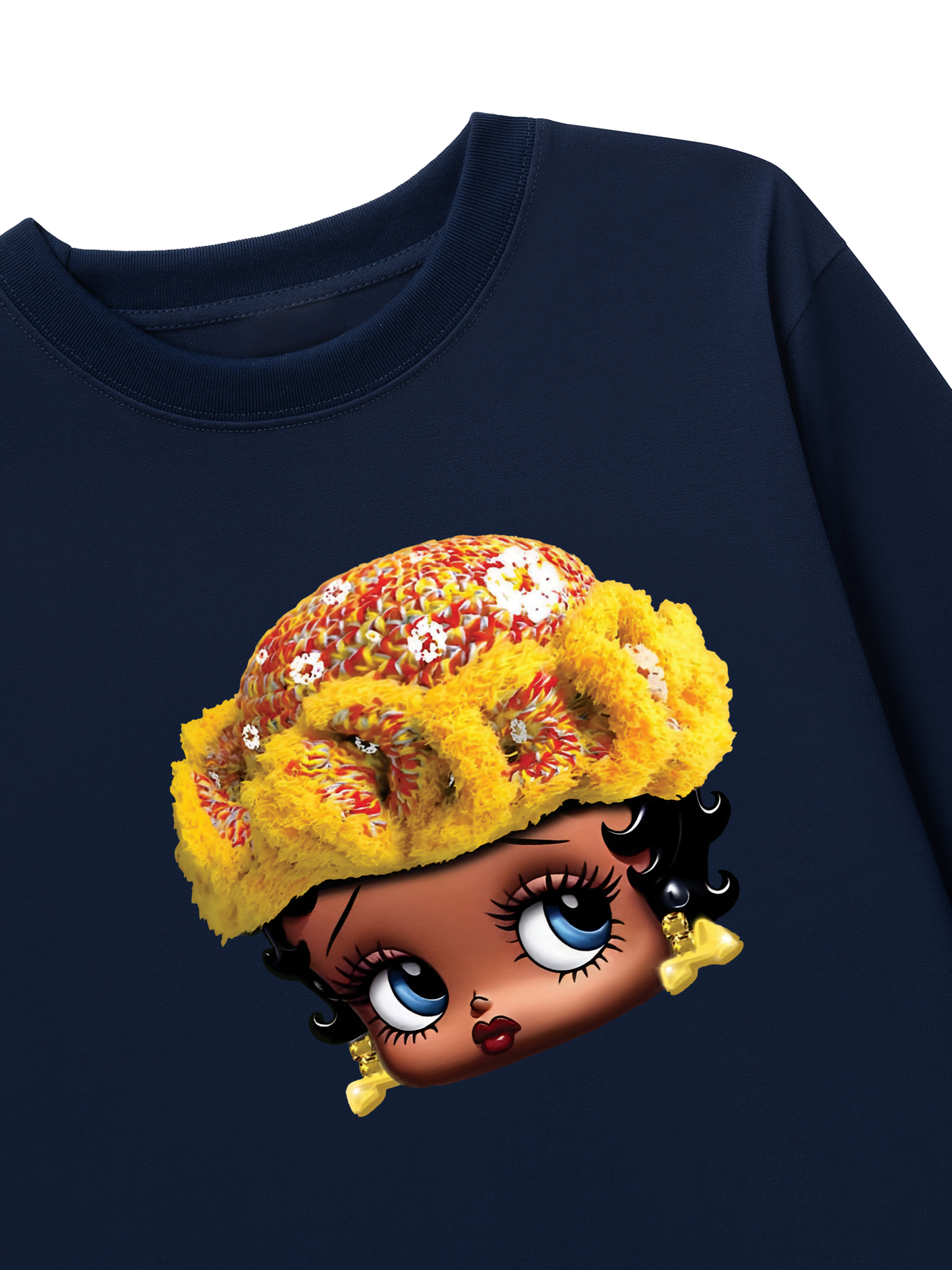 Áo Thun Dài Tay Flower Sun Knit Hat Cartoon Head