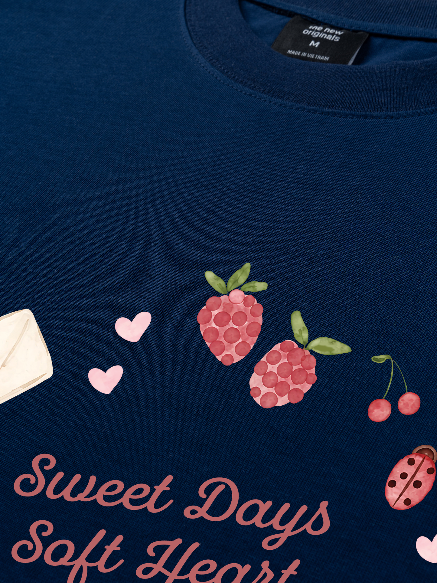 Áo Thun Relaxed Fit Soft Heart, Sweet Days