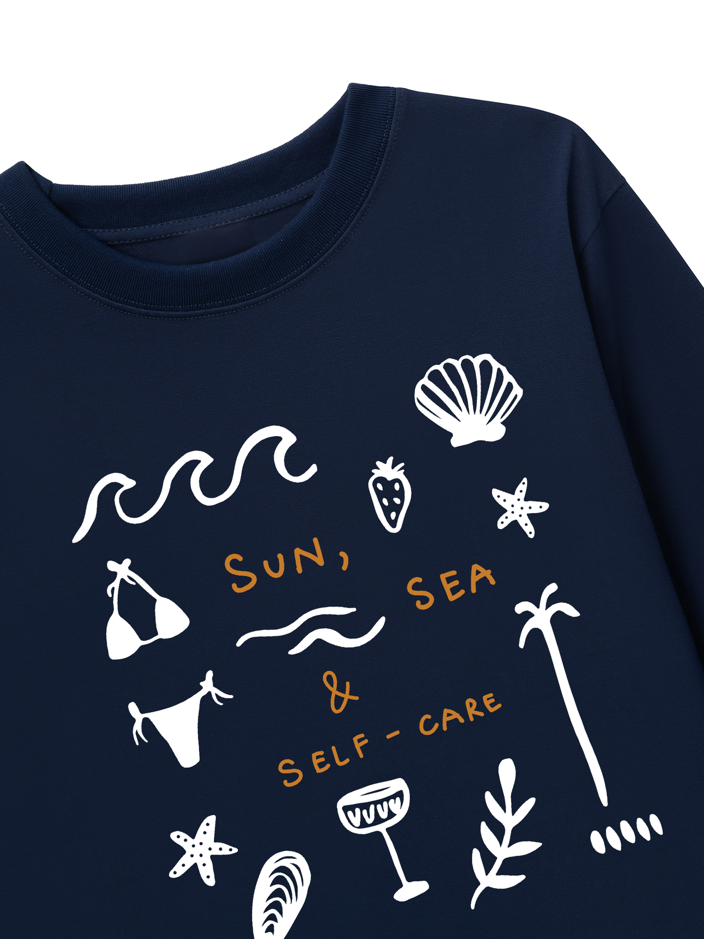 Áo Thun Dài Tay Sun, Sea & Self-Care