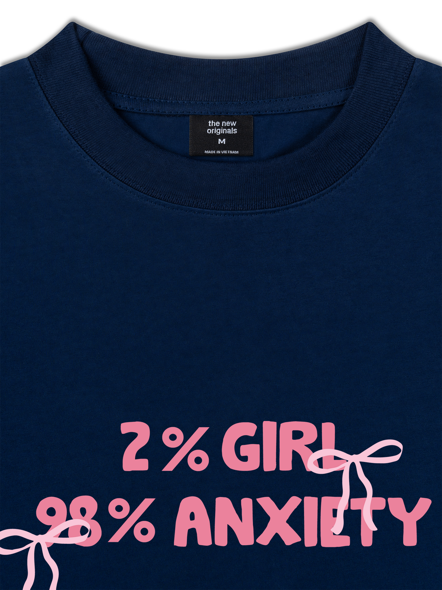 Áo Thun Relaxed Fit 2%Girl 98% Anxiety