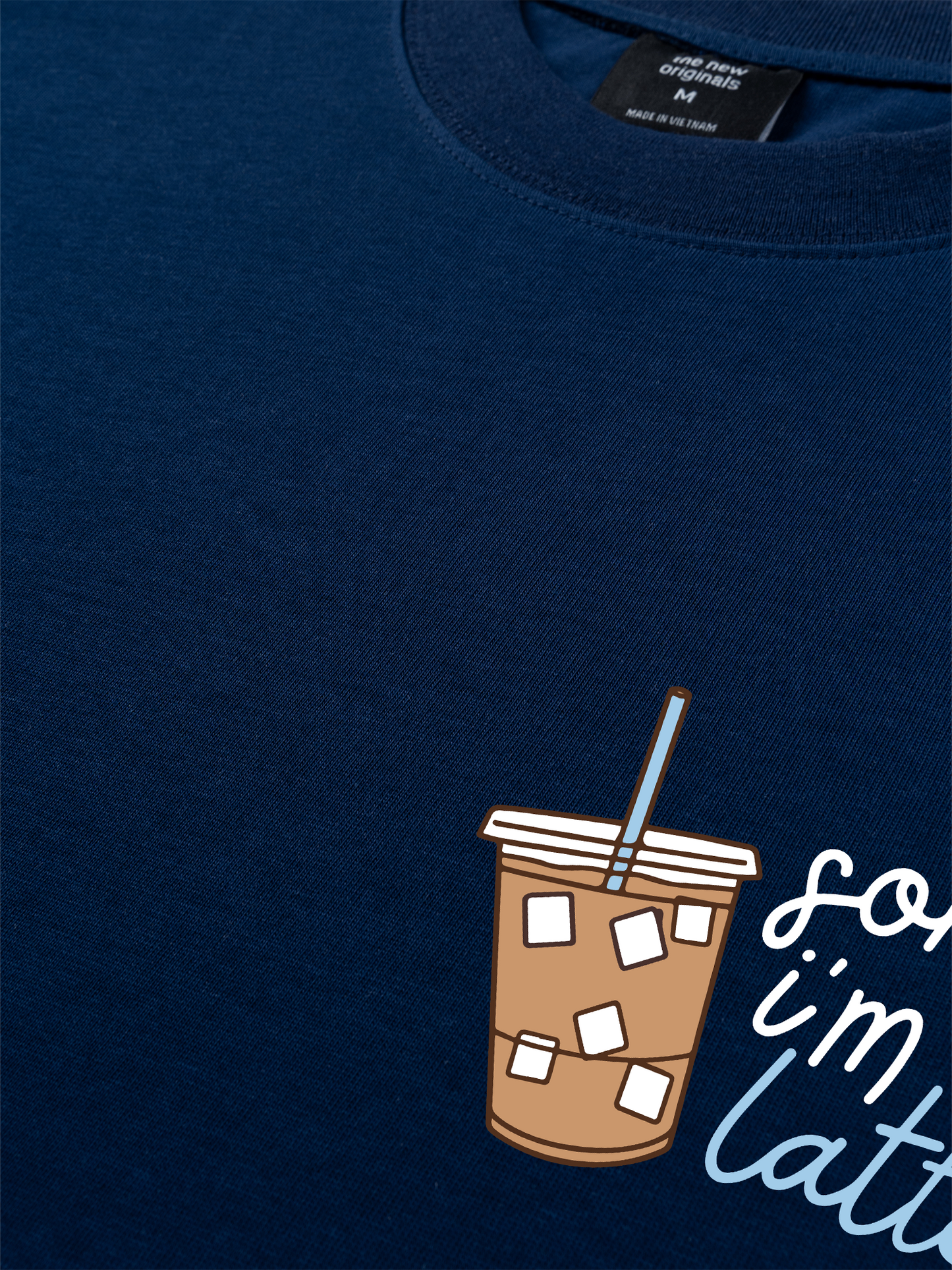 Áo Thun Relaxed Fit Sorry I'm Latte