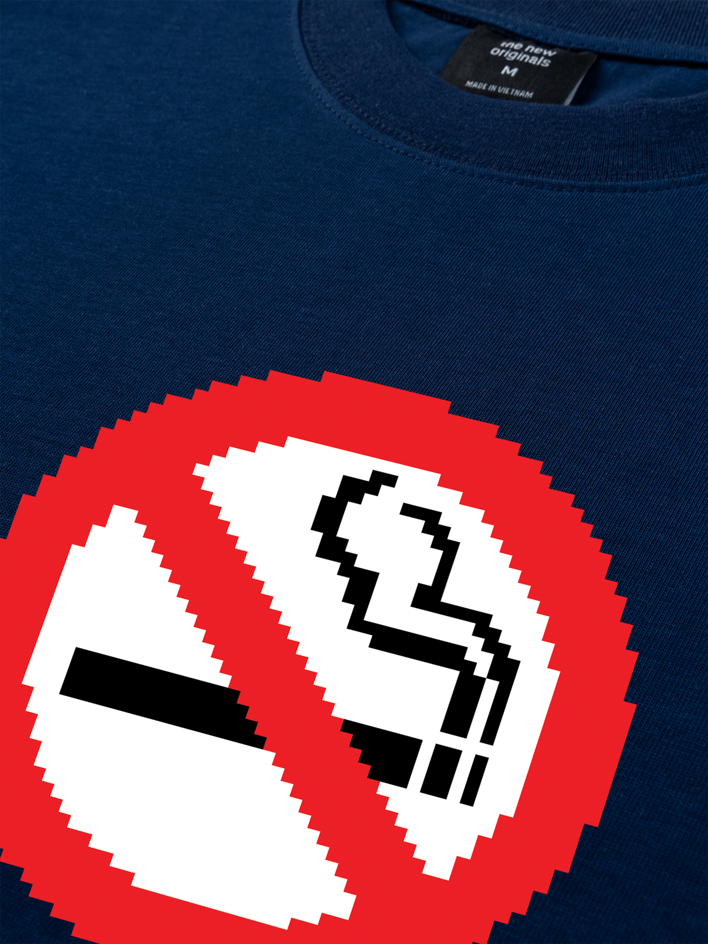Áo Thun Relaxed Fit Pixel Universe No Smoking