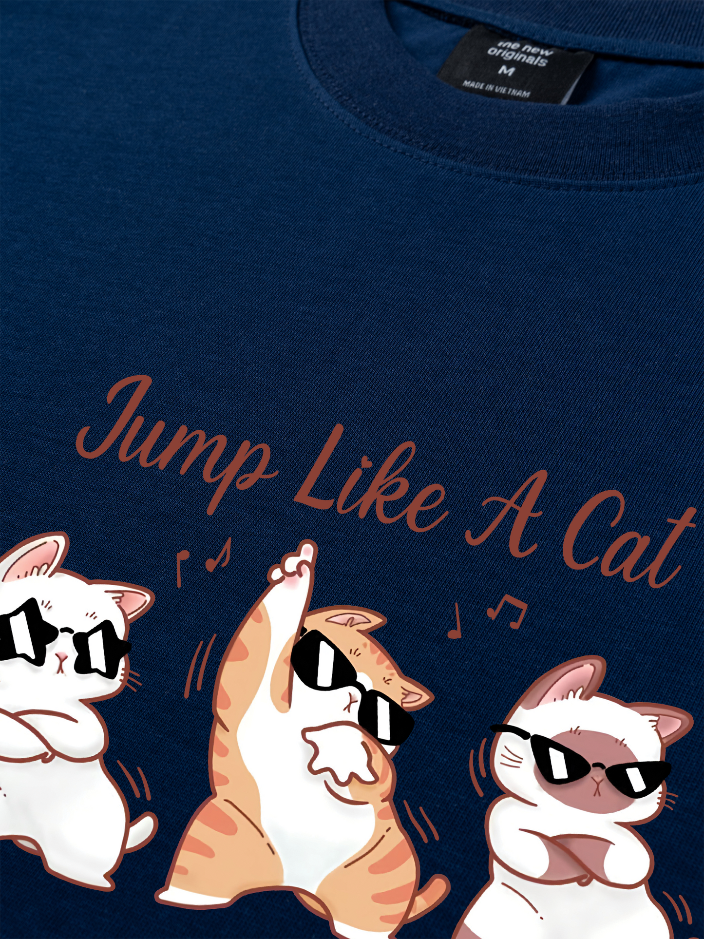 Áo Thun Relaxed Fit Animal Mood Jump Like A Cat