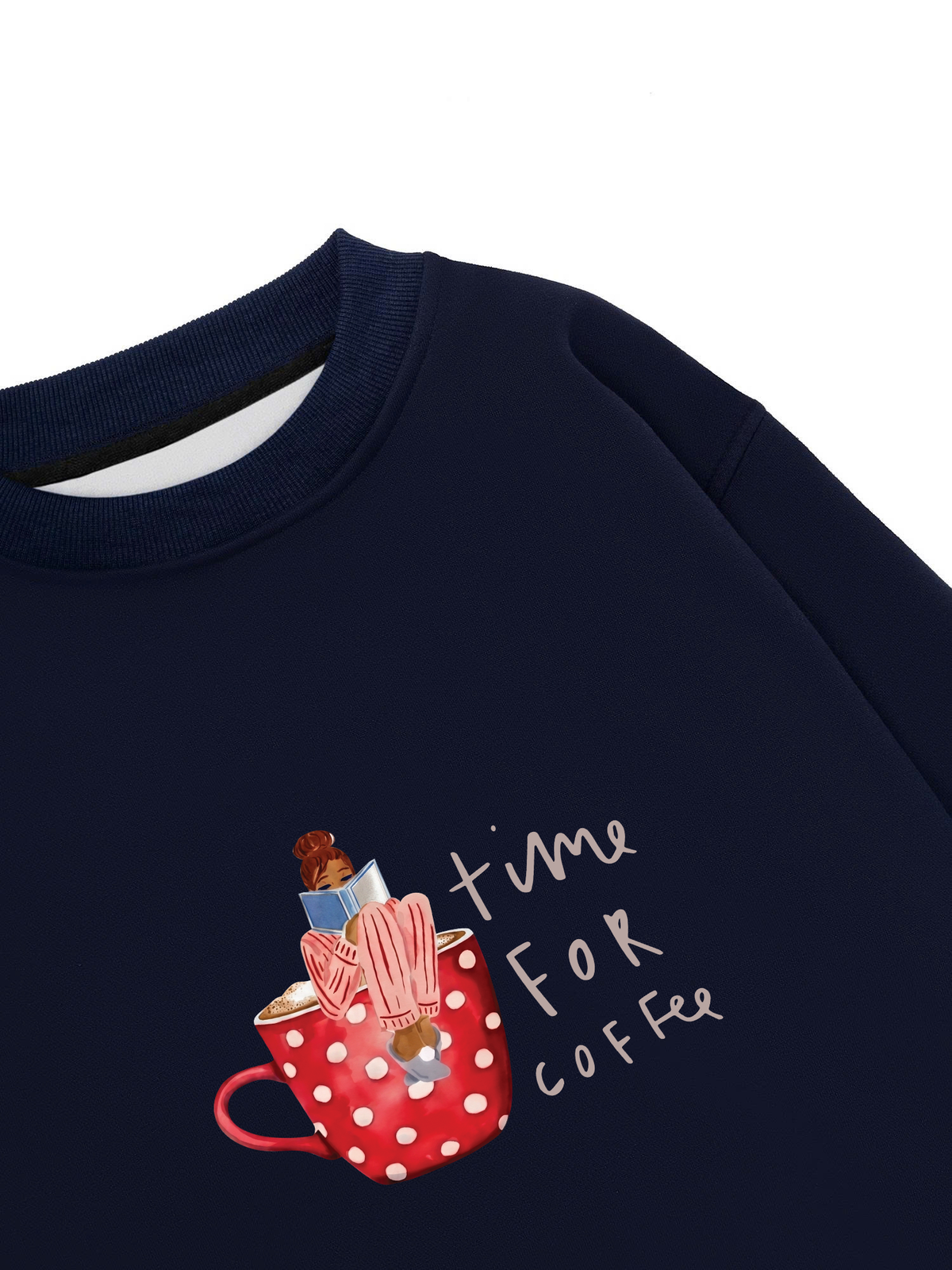 Áo Sweater Nỉ Hai Da Time For Coffee