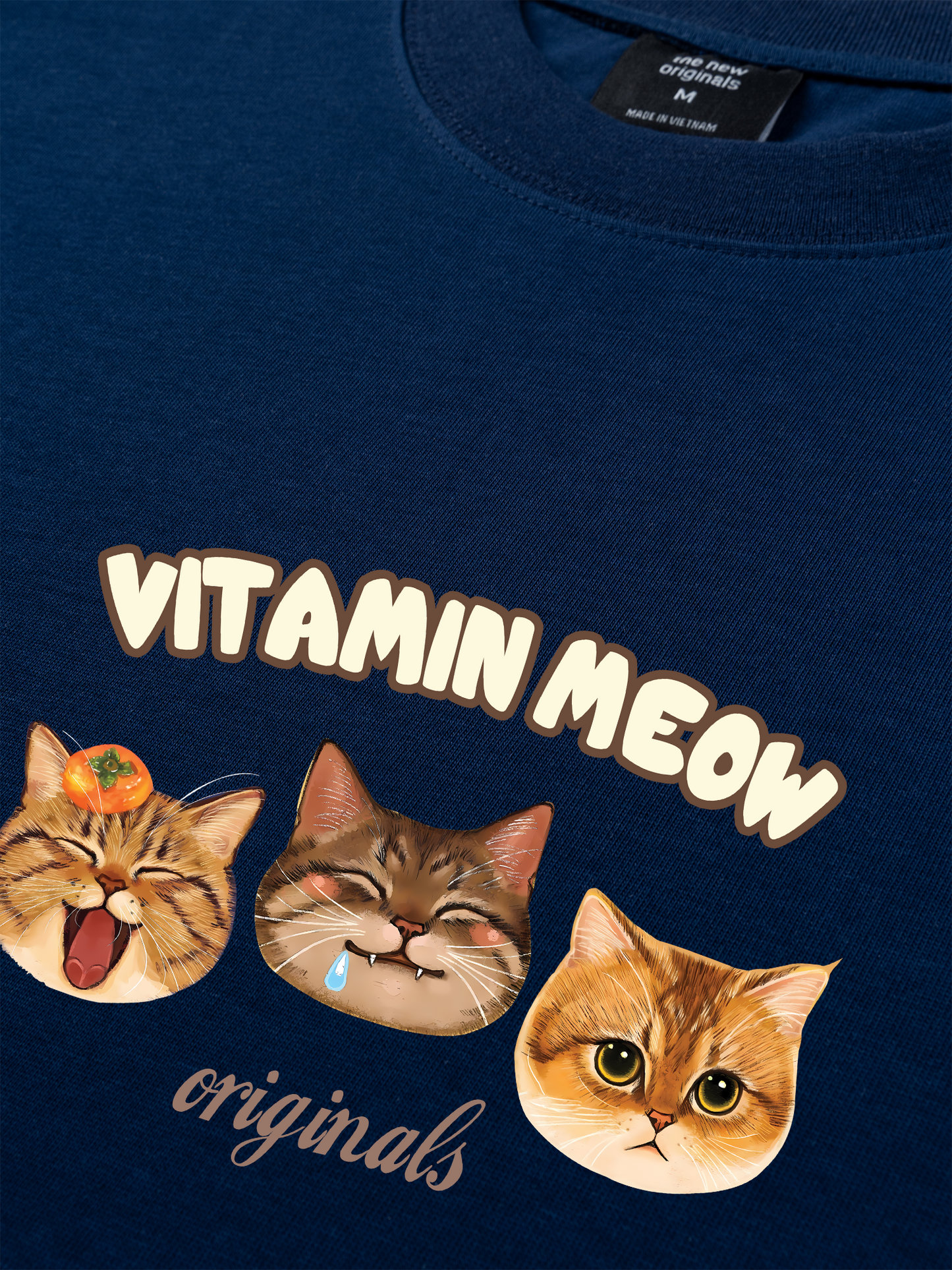 Áo Thun Relaxed Fit Vitamin Meow