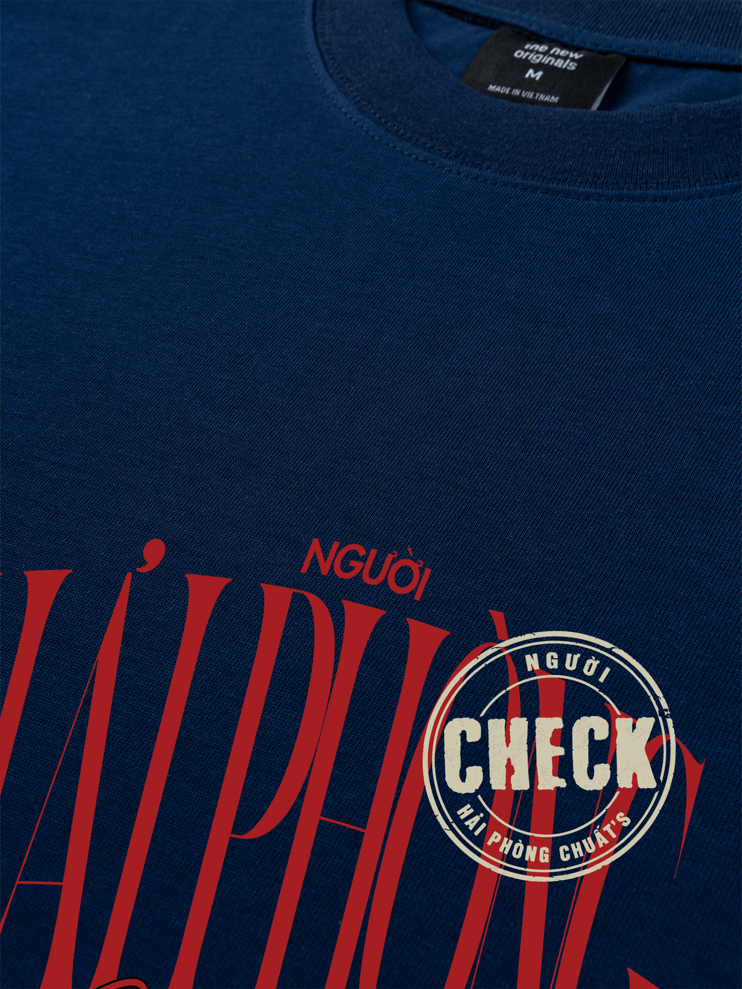 Áo Thun Relaxed Fit Check Người Hải Phòng Chuất