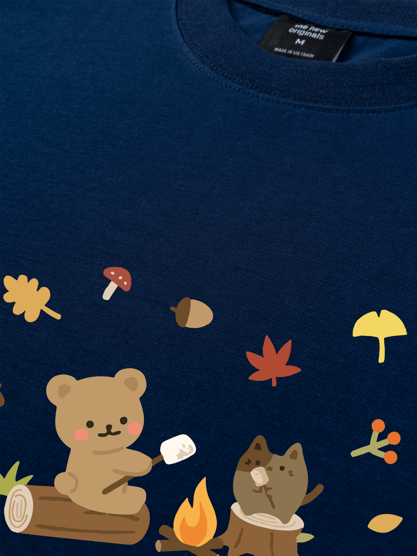 Áo Thun Relaxed Fit Autumn Vibes Autumn Leaves