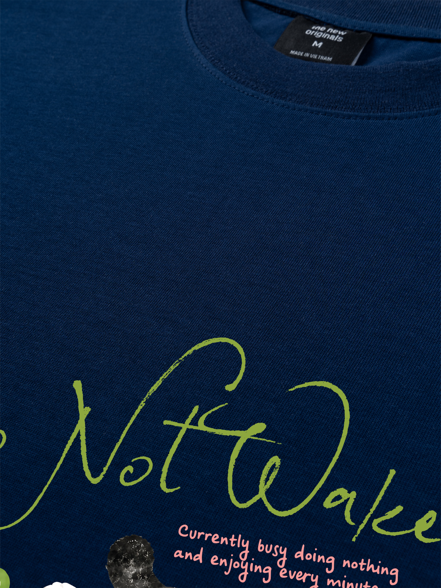 Áo Thun Relaxed Fit Do Not Wake Meow