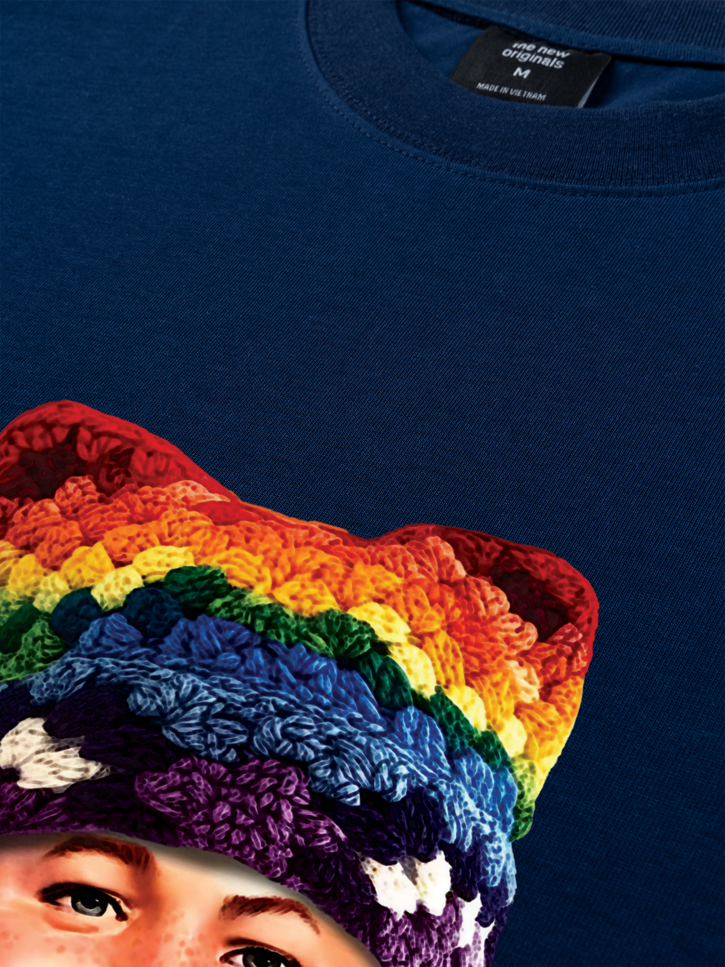 Áo Thun Relaxed Fit Bad Boy & Rainbow Crochet Hat