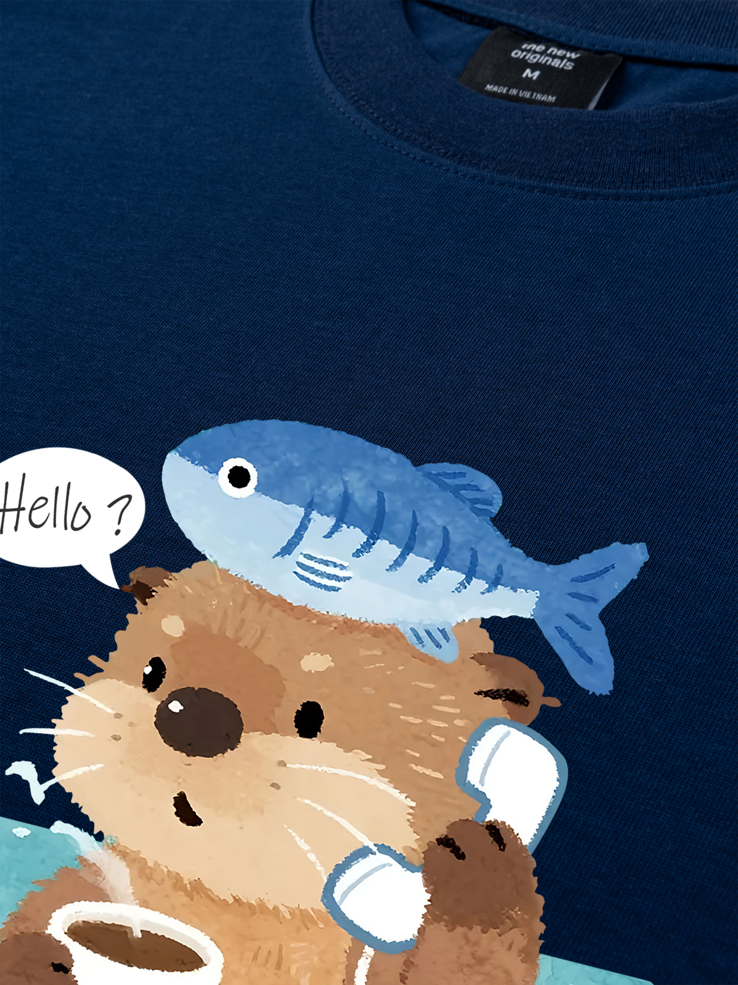 Áo Thun Relaxed Fit Daily Cuties Otter Answer The Phone