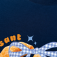 Áo Thun Relaxed Fit Sweet Pastry BLue Plaid Bow