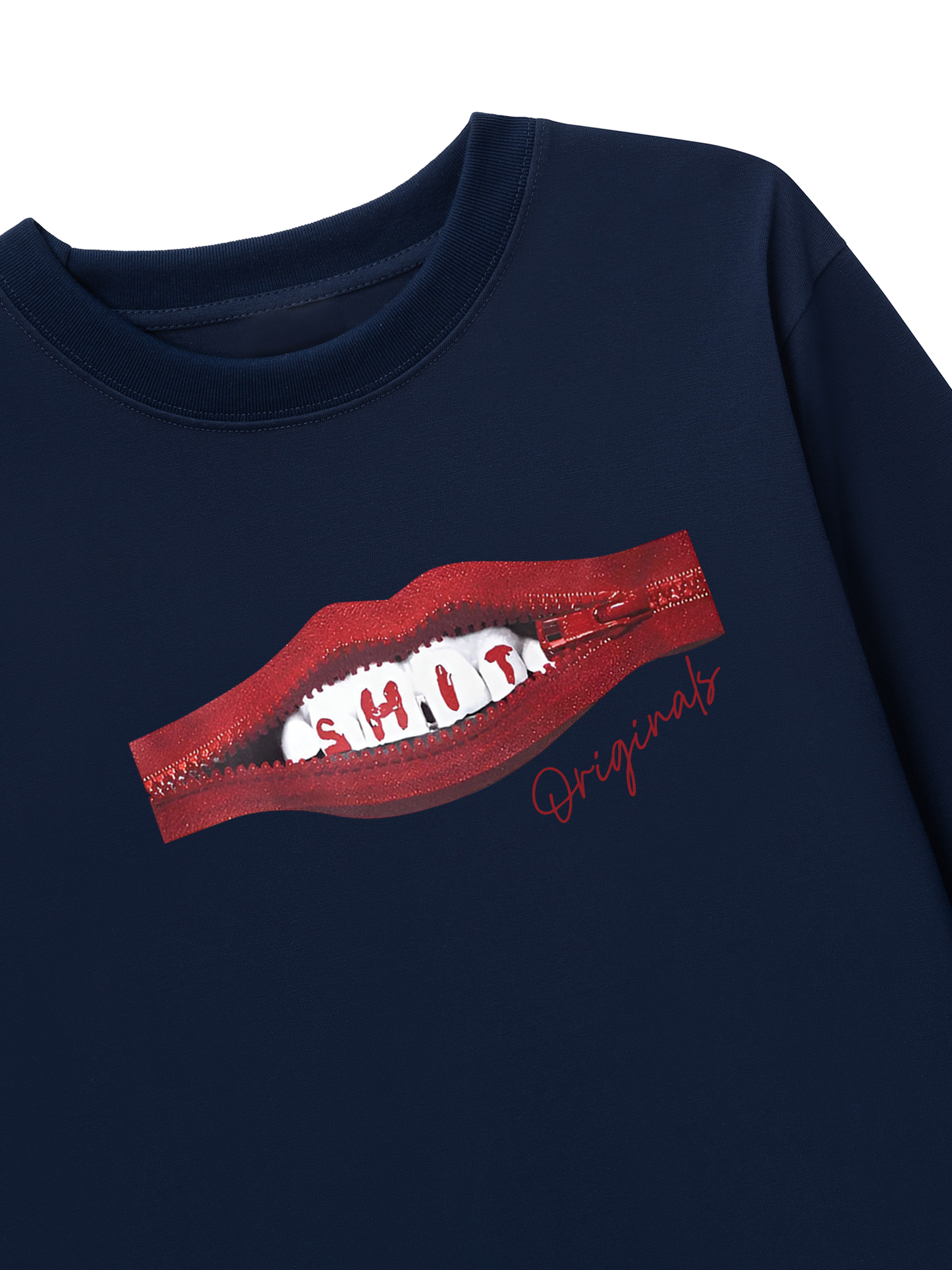 Áo Thun Dài Tay Teeth Zip Classic
