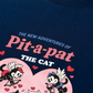 Áo Thun Relaxed Fit Cute Girl Funny Cat Couple