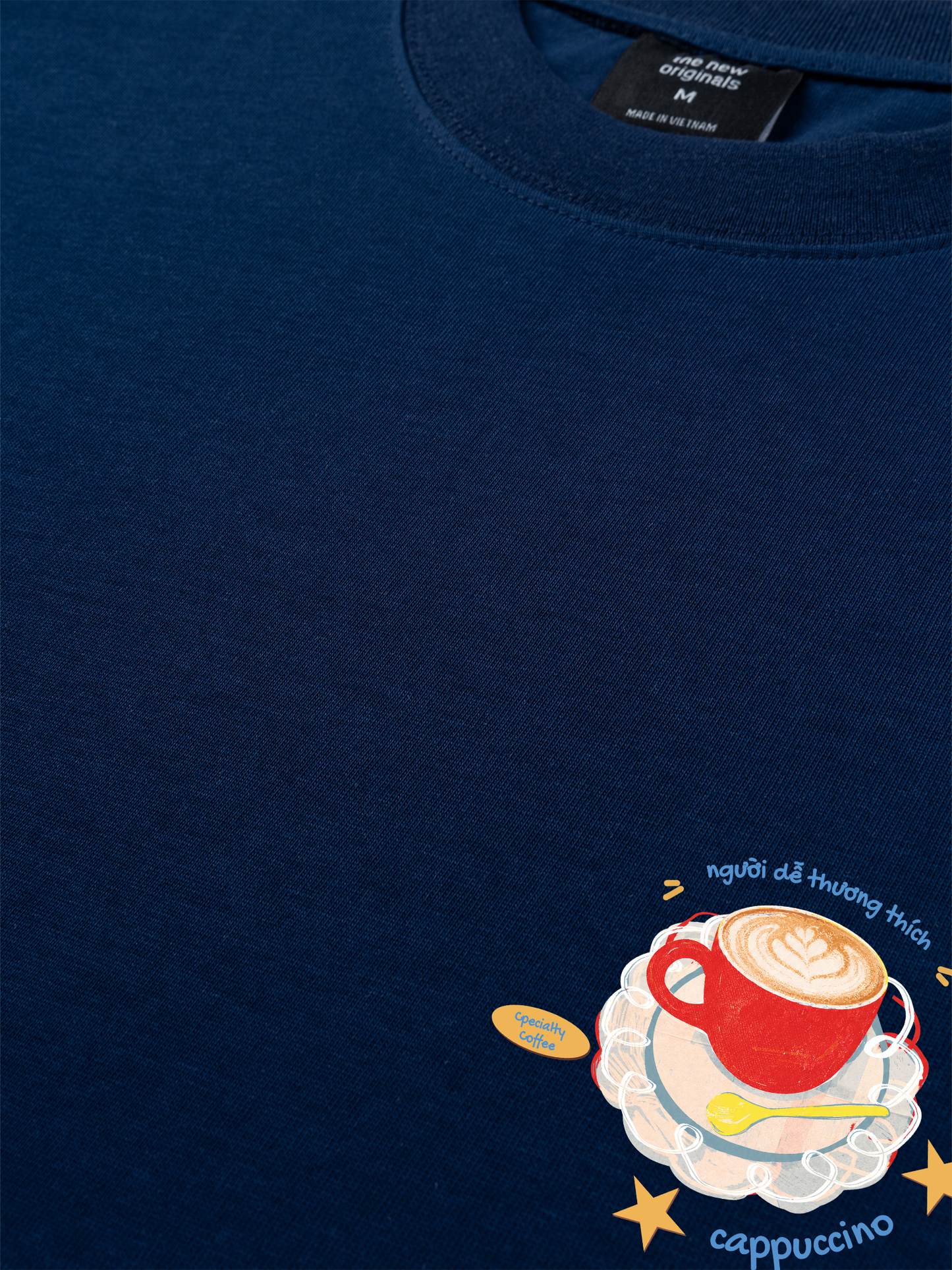 Áo Thun Relaxed Fit Người Dễ Thương Thích Cappuchino