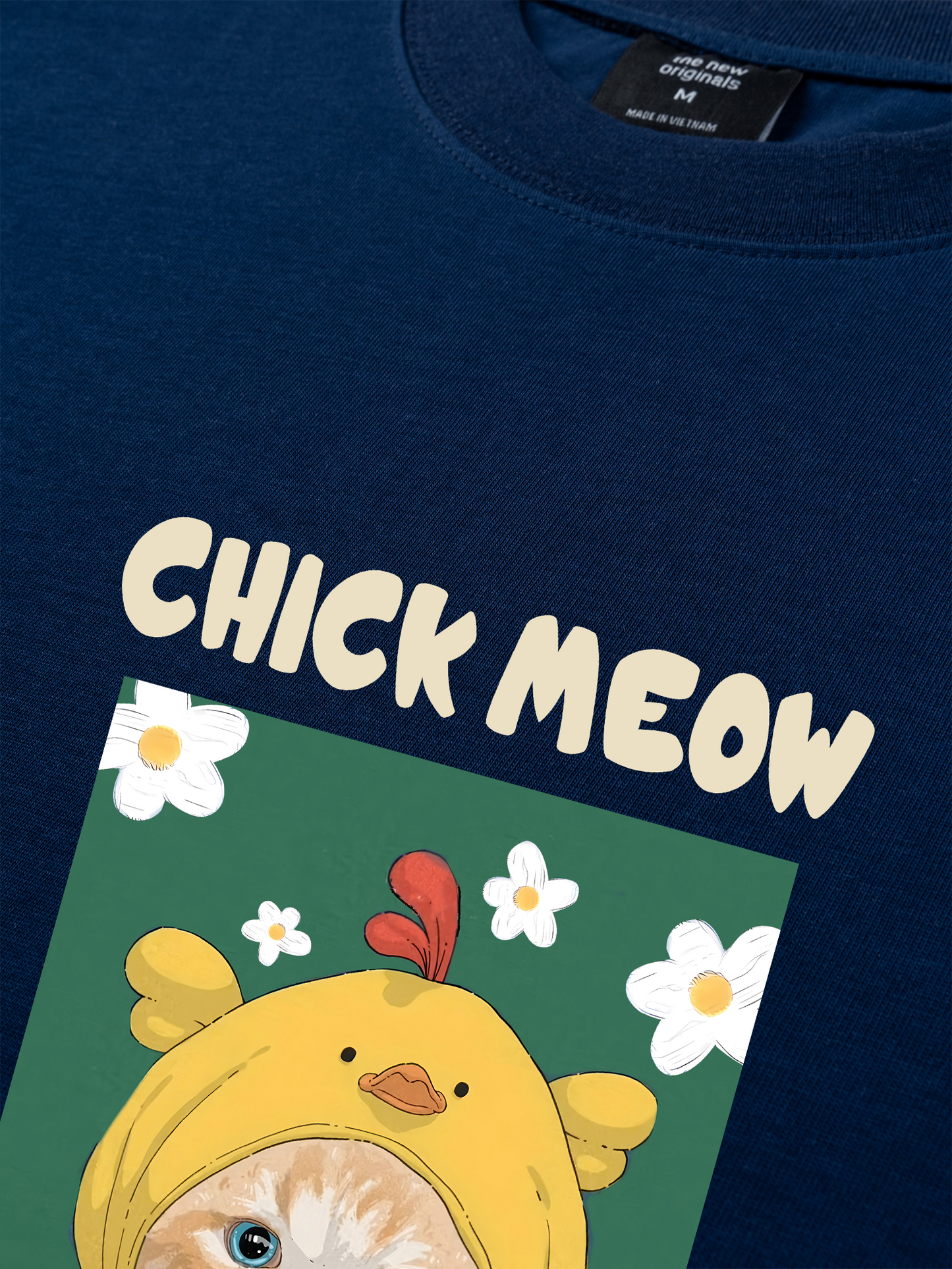 Áo Thun Relaxed Fit Chick Meow