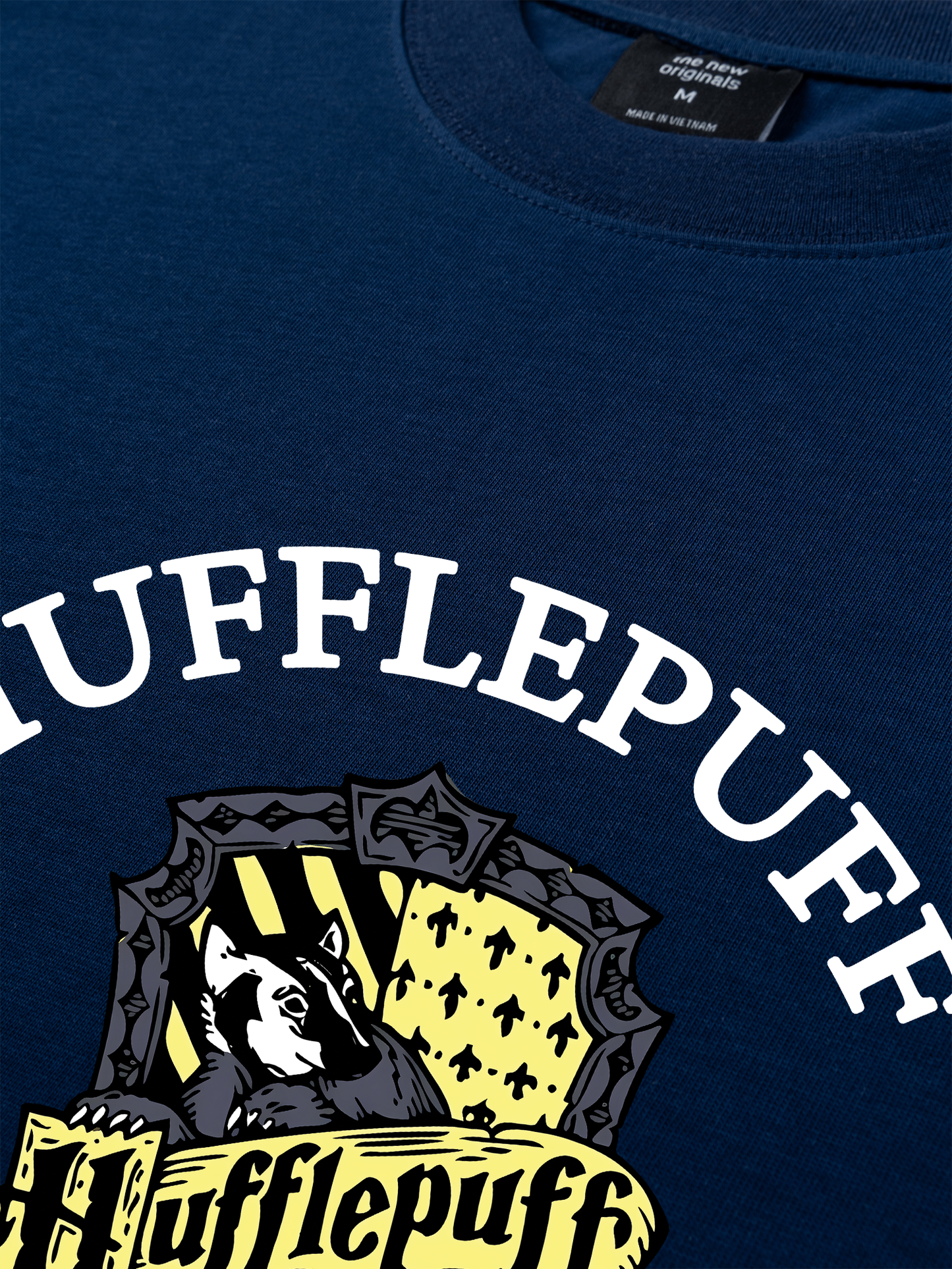 Áo Thun Relaxed Fit Harry Potter Huflepuff Vintage