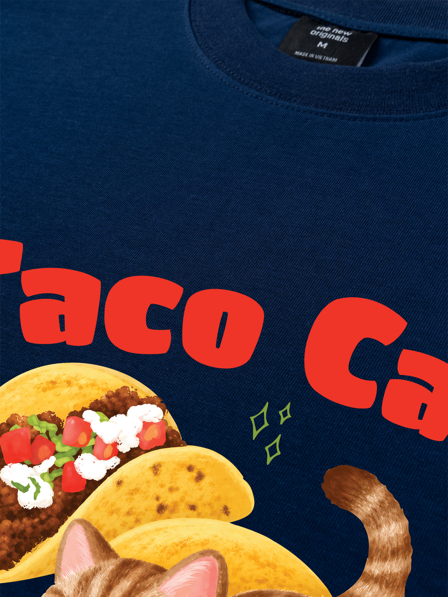 Áo Thun Relaxed Fit Taco Cat