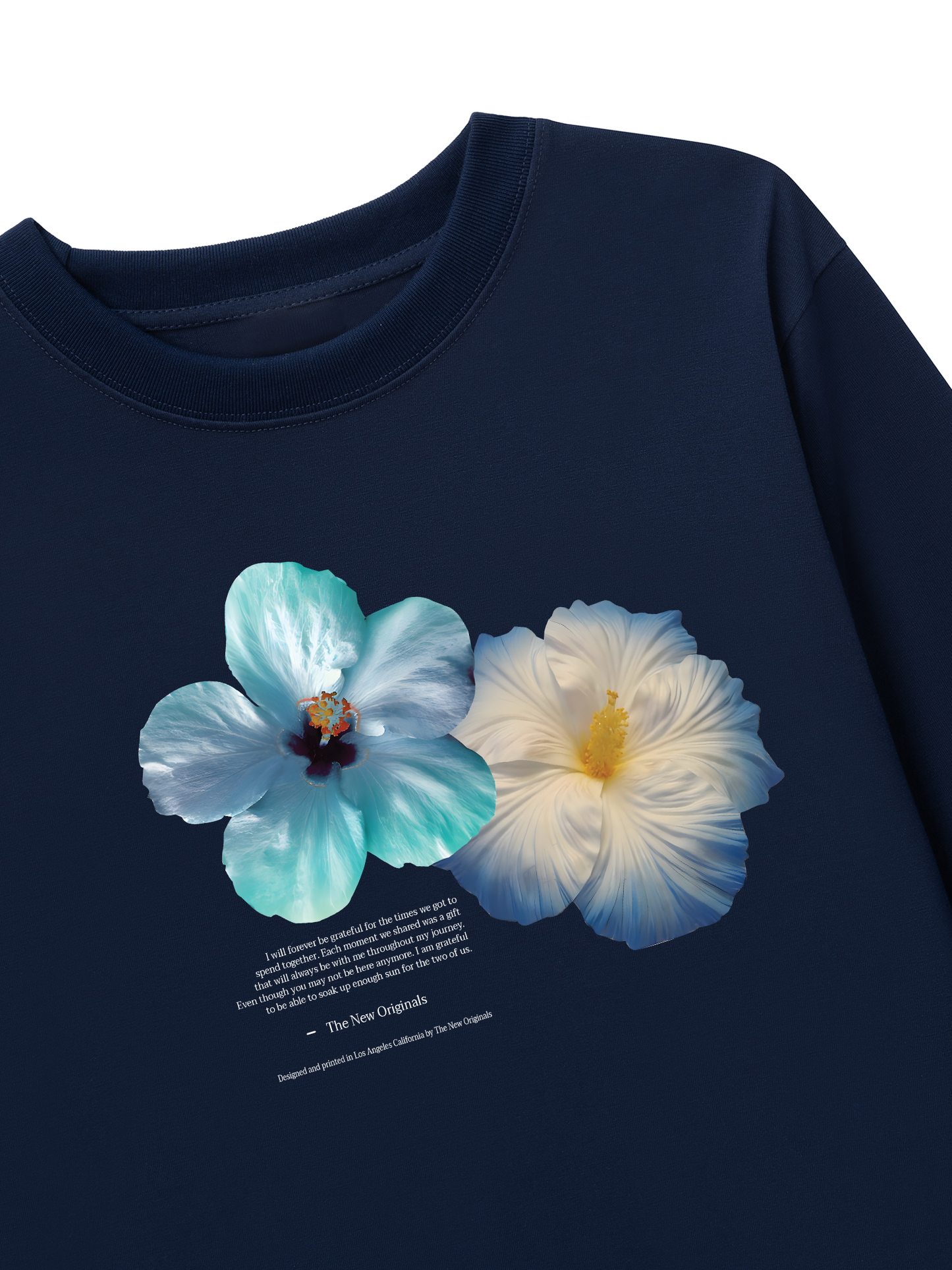 Áo Thun Dài Tay Summer Vibes Souble Blue Flower