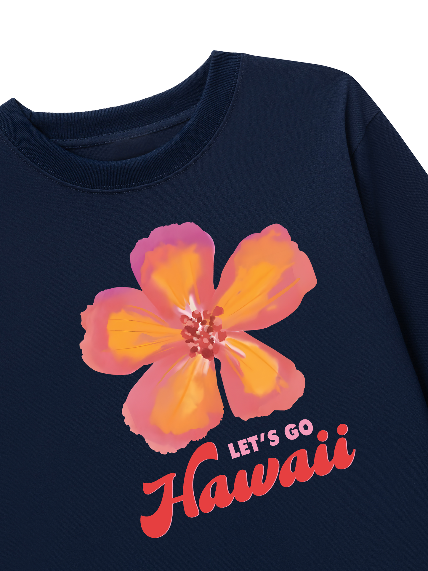 Áo Thun Dài Tay Summer Vibes Hawai Flower