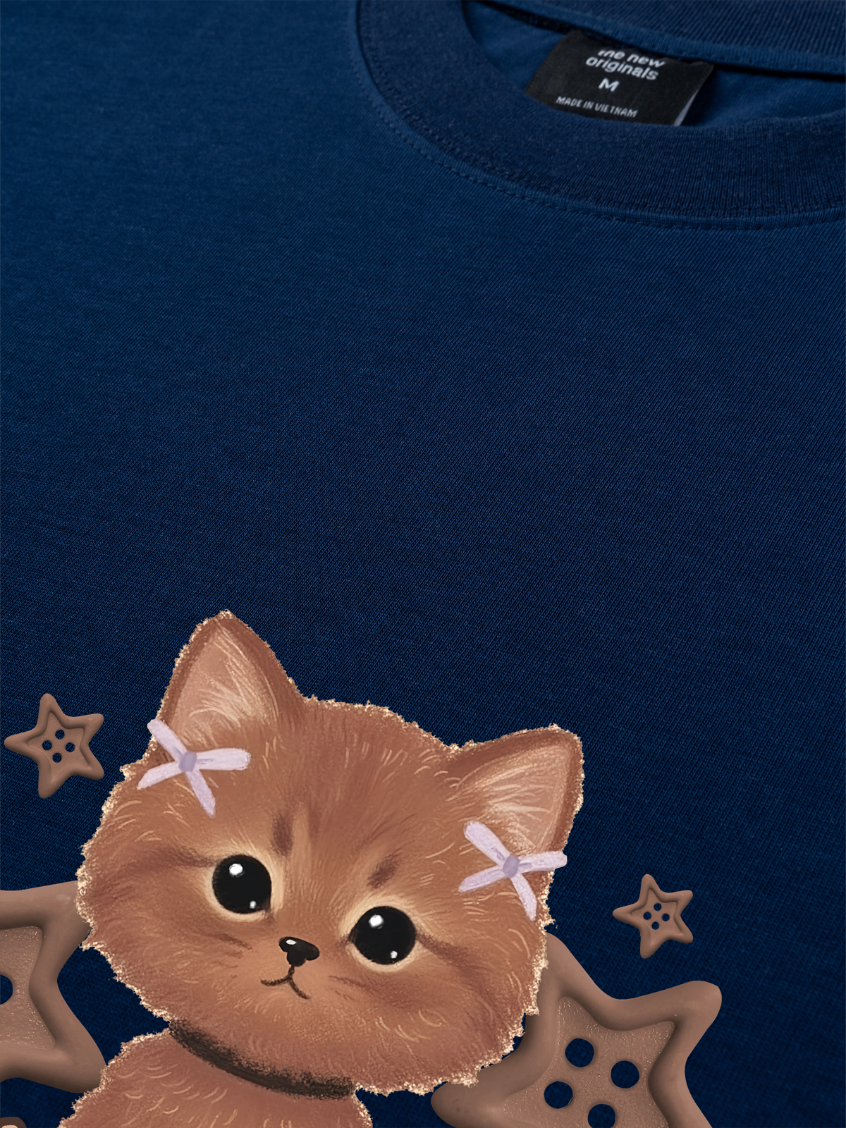 Áo Thun Relaxed Fit Brown Cat