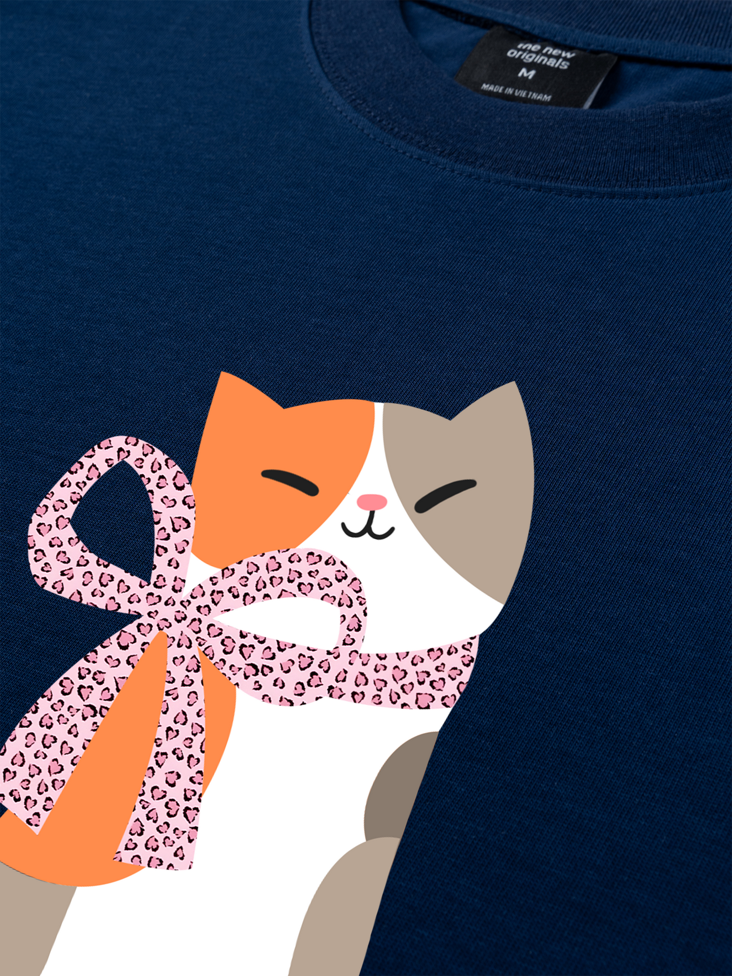 Áo Thun Relaxed Fit Daily Cuties Meow & Bow