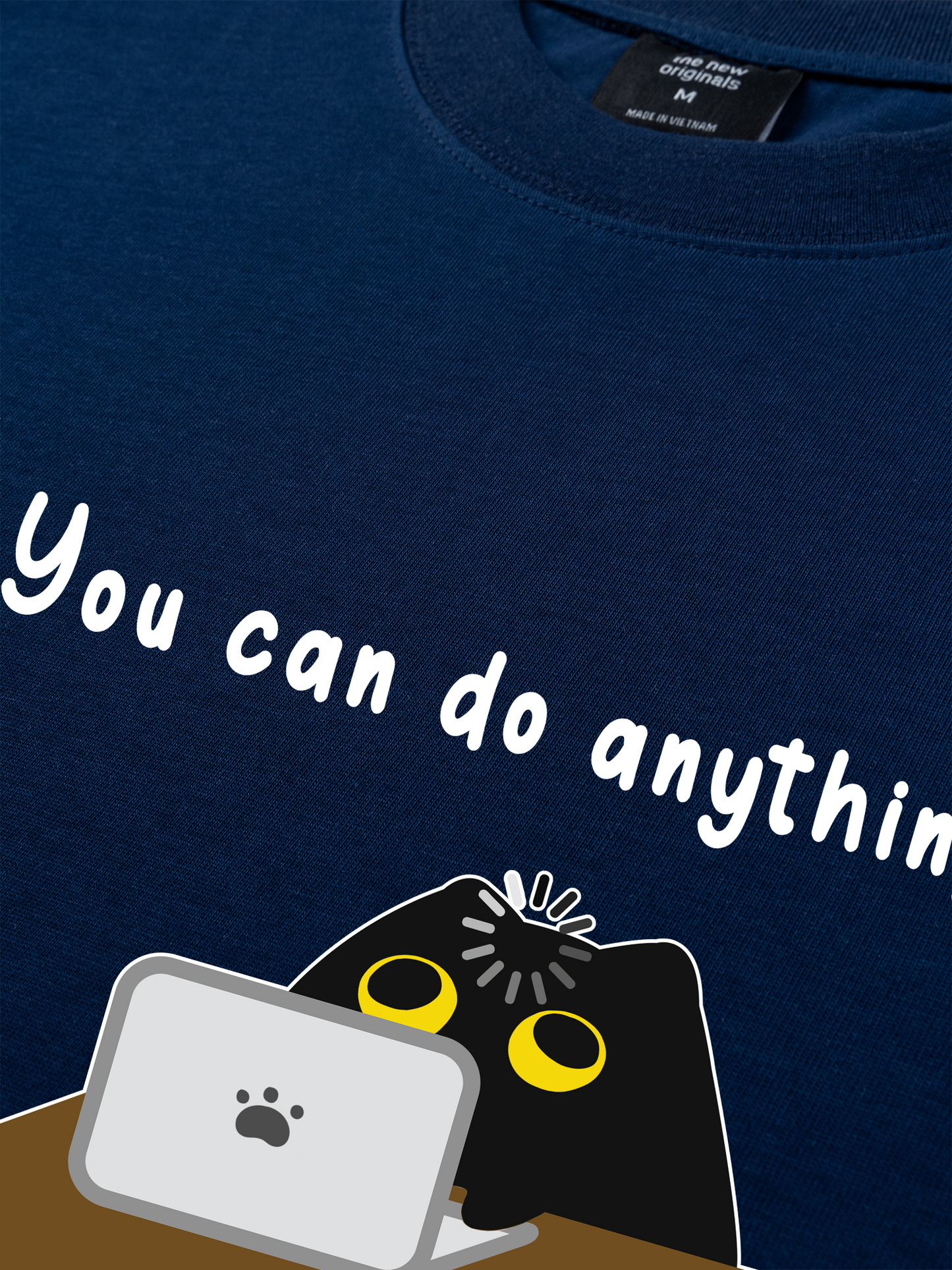 Áo Thun Relaxed Fit Animal Mood You Can Do Anything