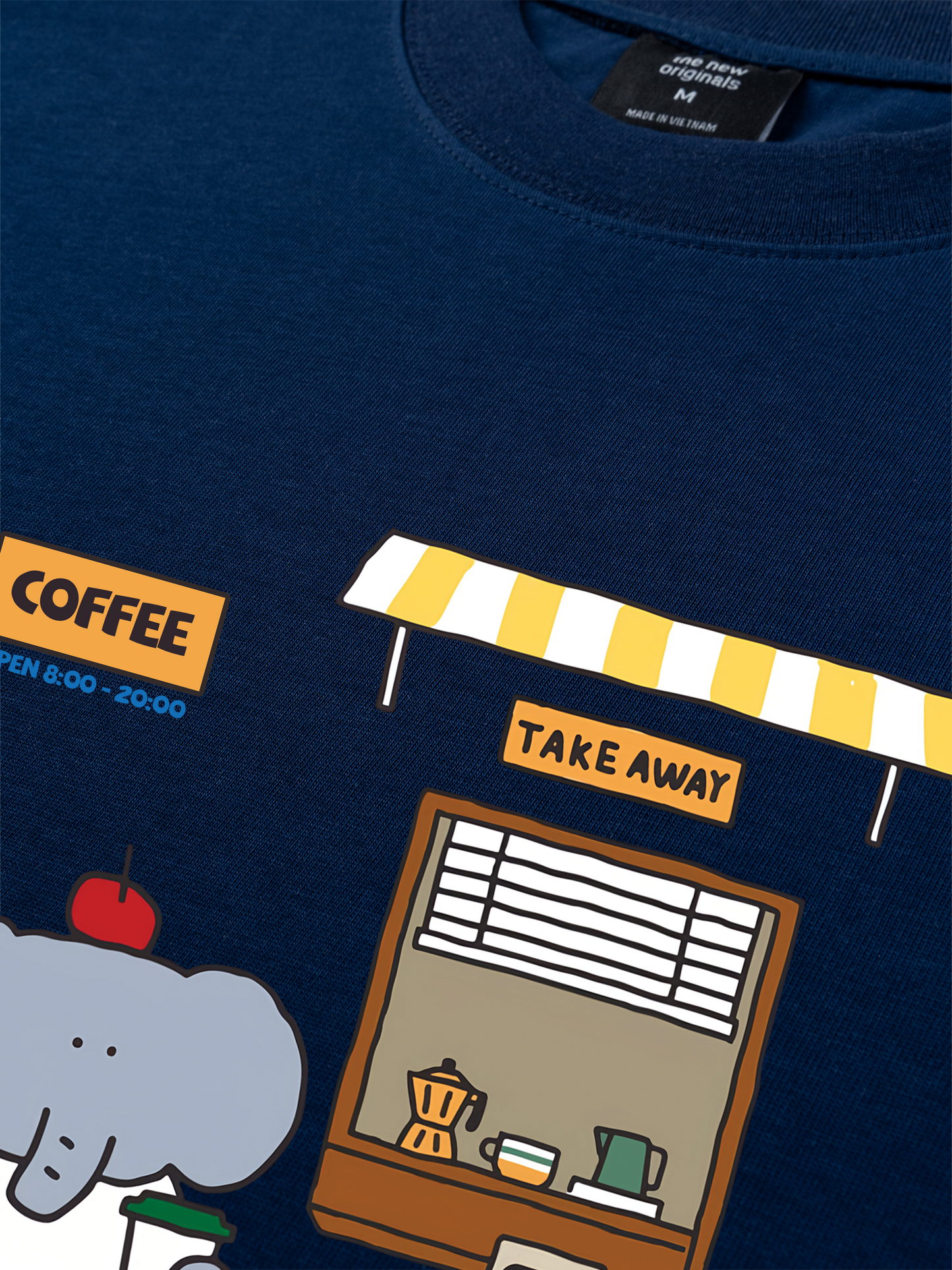 Áo Thun Relaxed Fit Coffee Shop