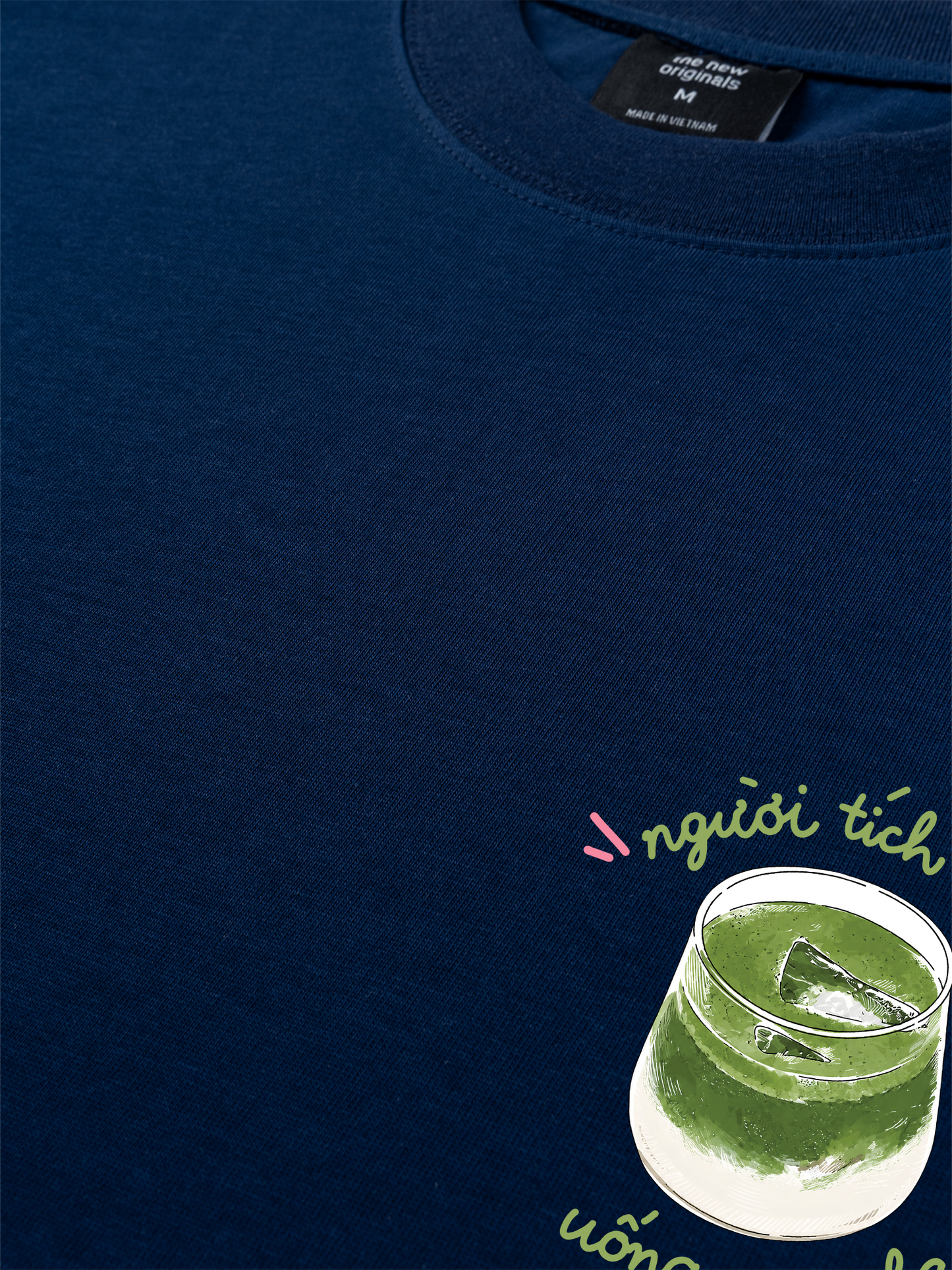 Áo Thun Relaxed Fit Người Tích Cực Uống Matcha