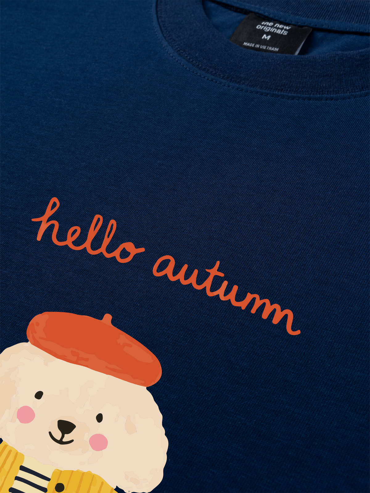 Áo Thun Relaxed Fit Hello Autumn Puppy