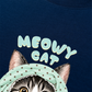 Áo Thun Relaxed Fit Meowy Cat Blue Tiffany Dots