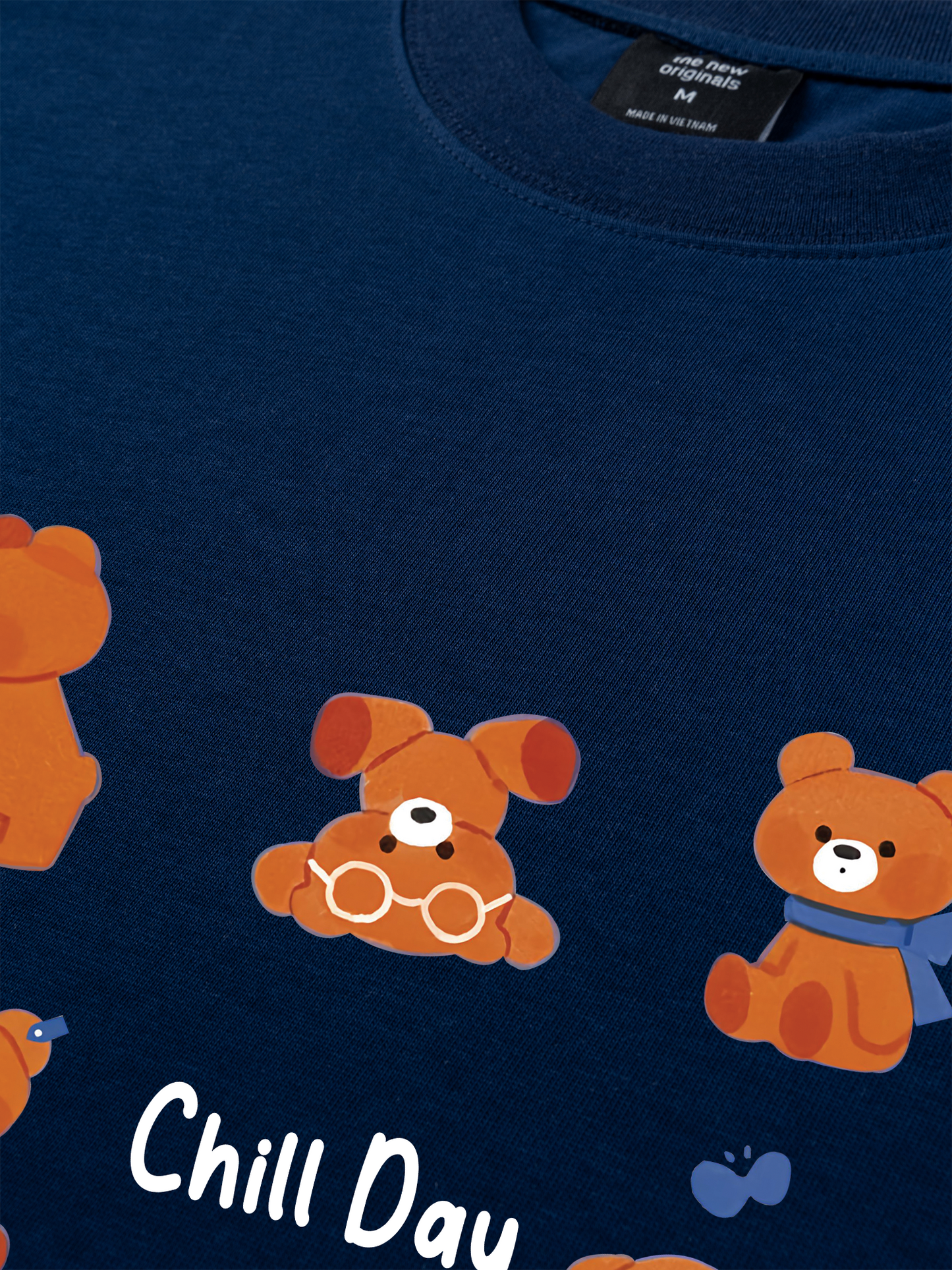 Áo Thun Relaxed Fit Teddy Land Teddy Chill Day