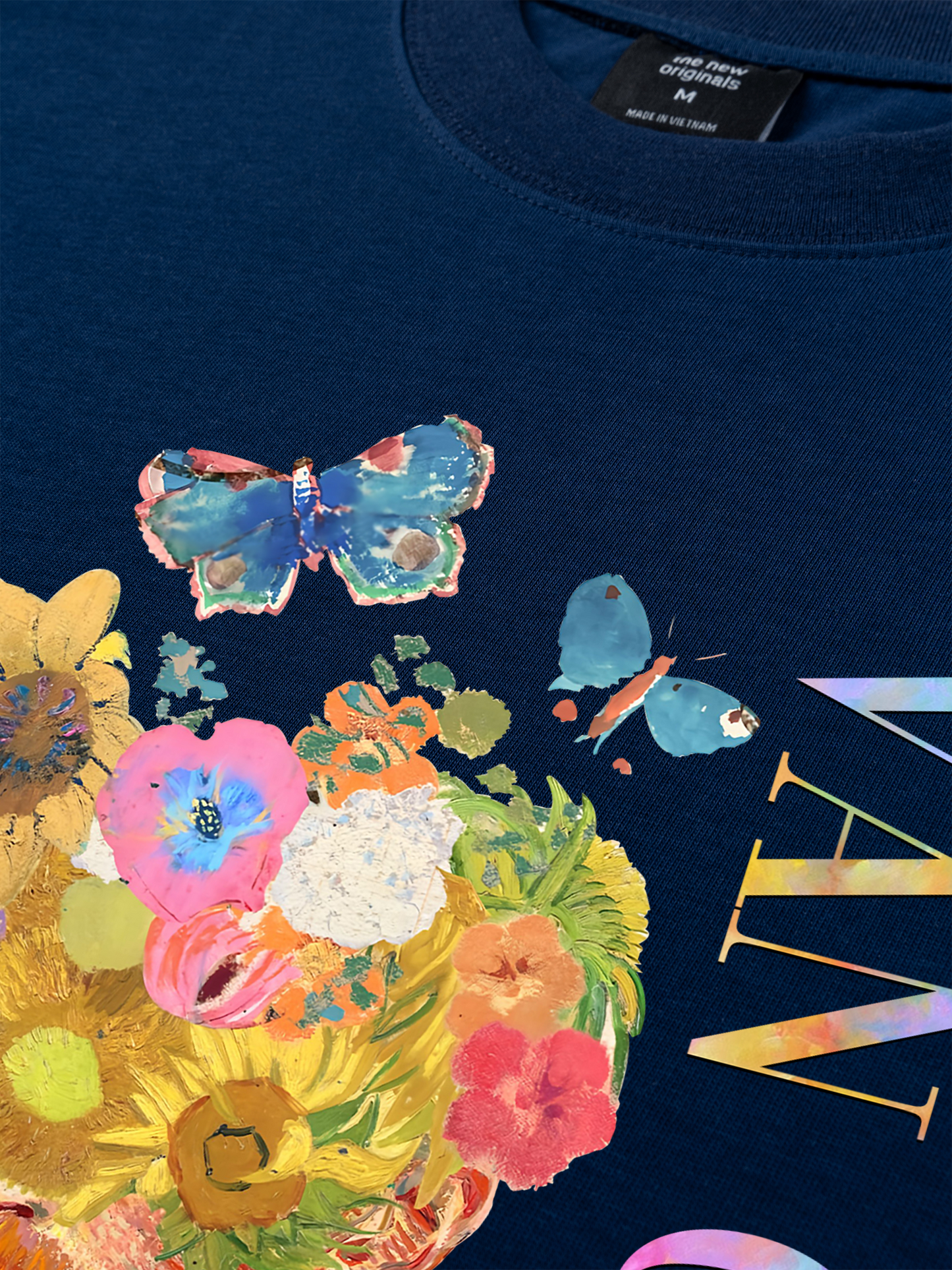Áo Thun Relaxed Fit Masterpiece Van Gogh Flower Bloom