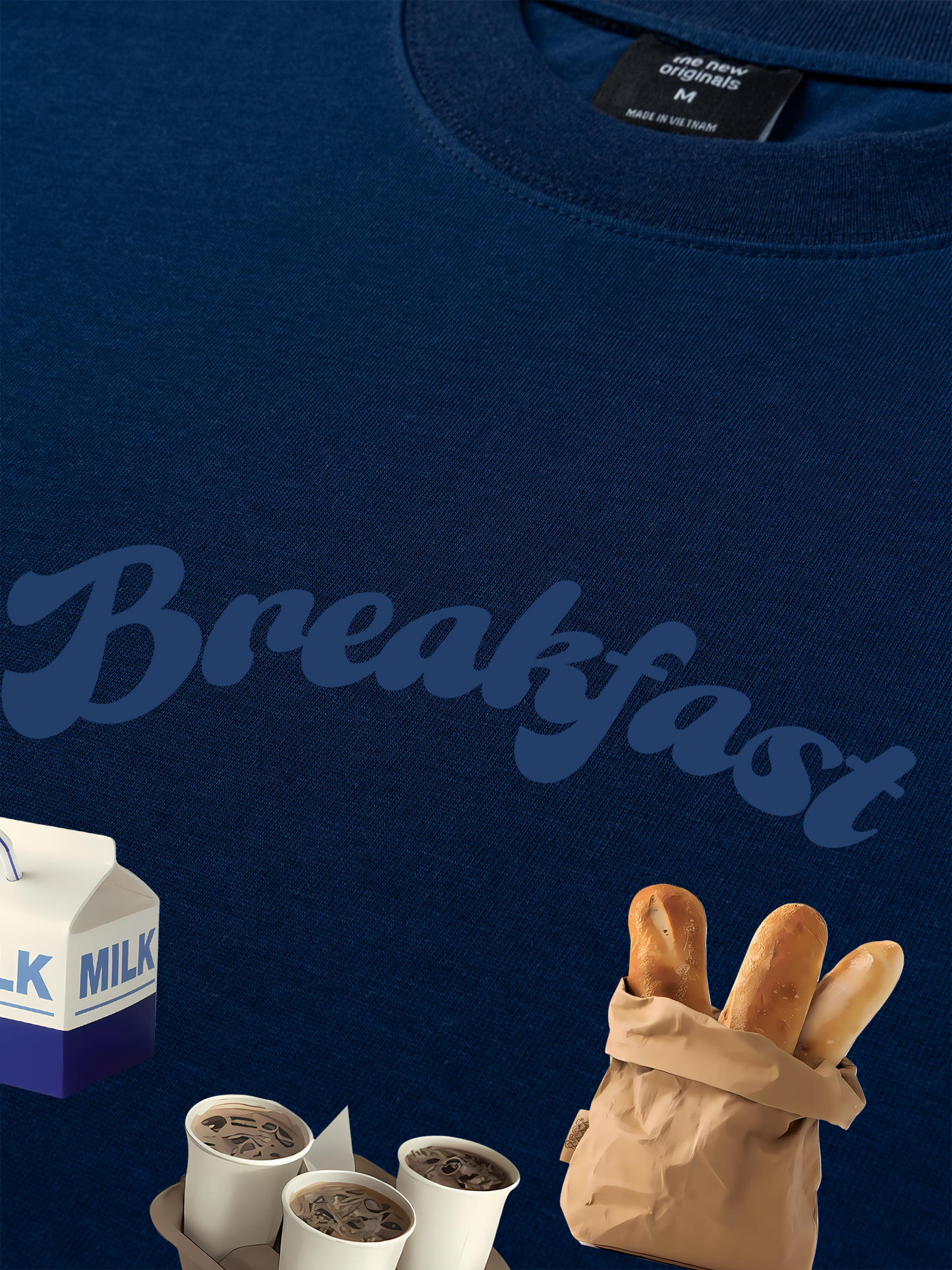 Áo Thun Relaxed Fit Sweet Pastry Milk And Bread