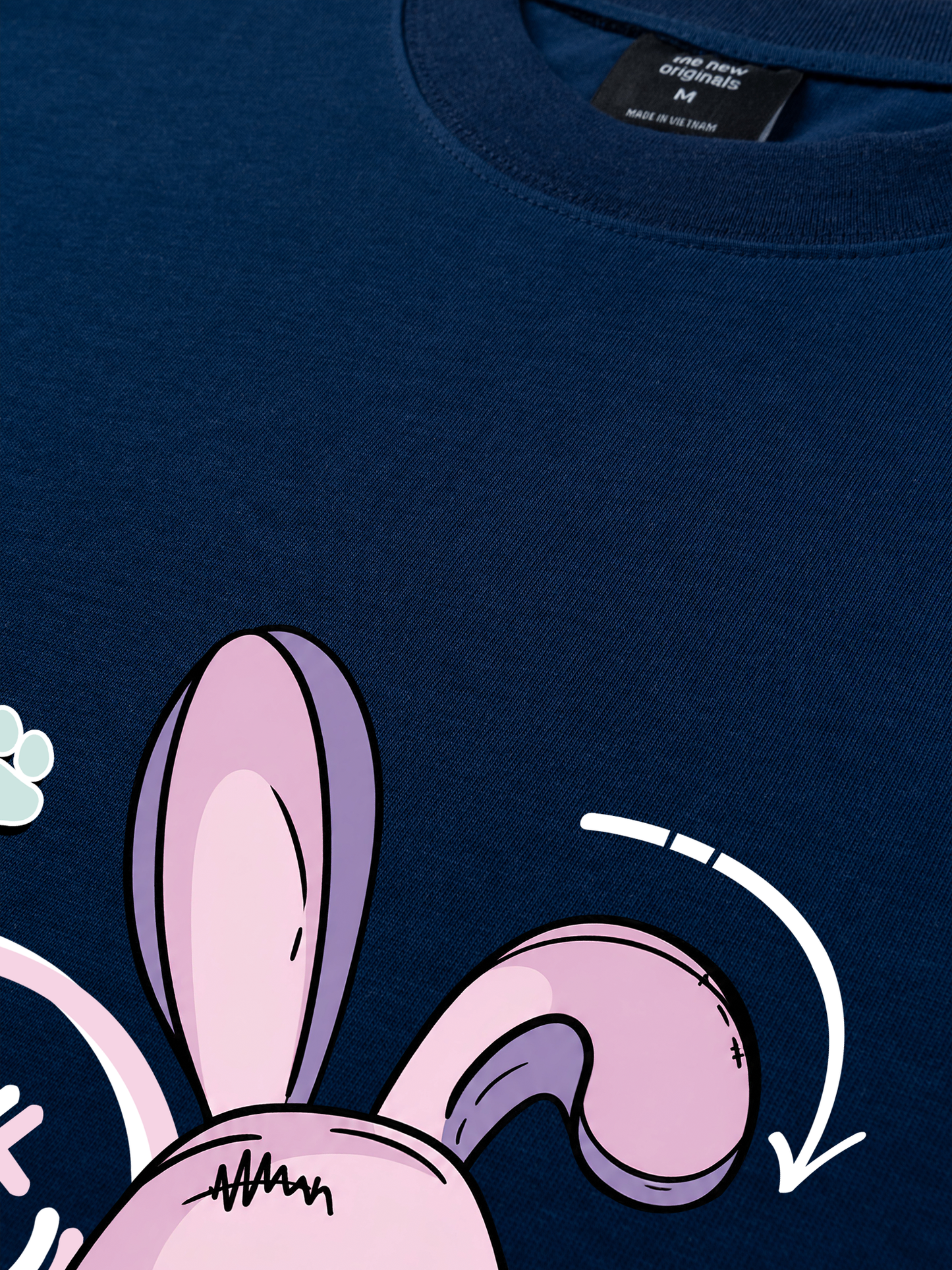 Áo Thun Relaxed Fit Rabbit Smile Face