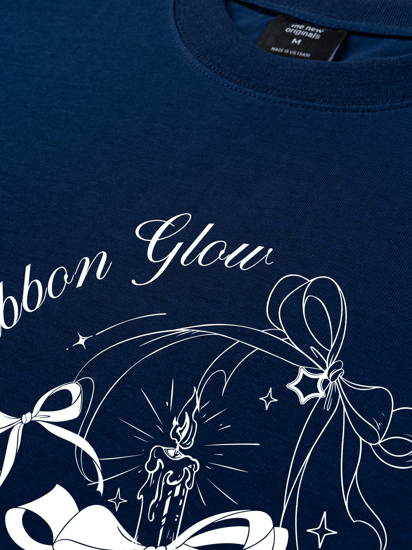 Áo Thun Relaxed Fit Ribbon Glow