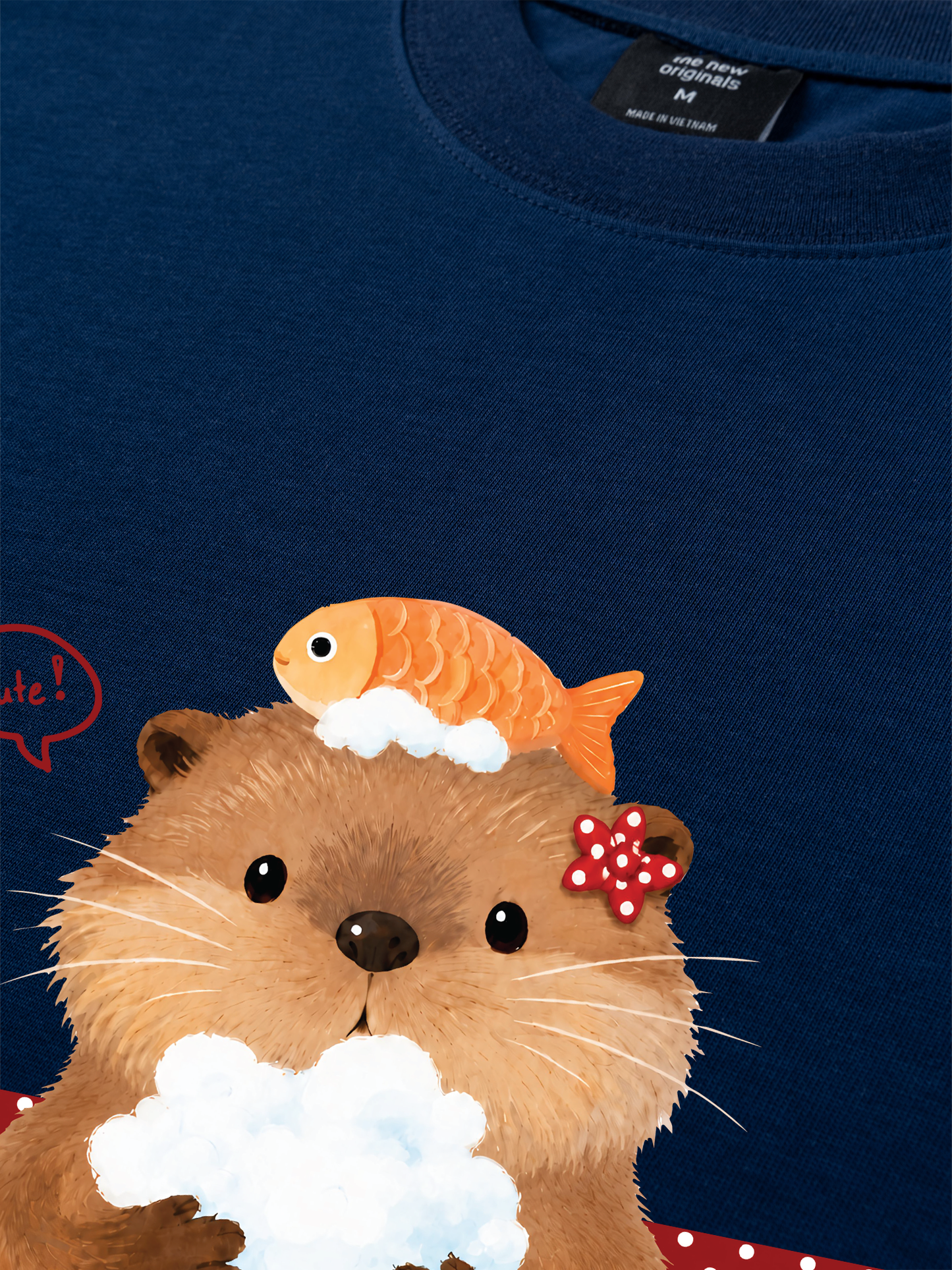 Áo Thun Relaxed Fit Animal Mood Bubble Beaver