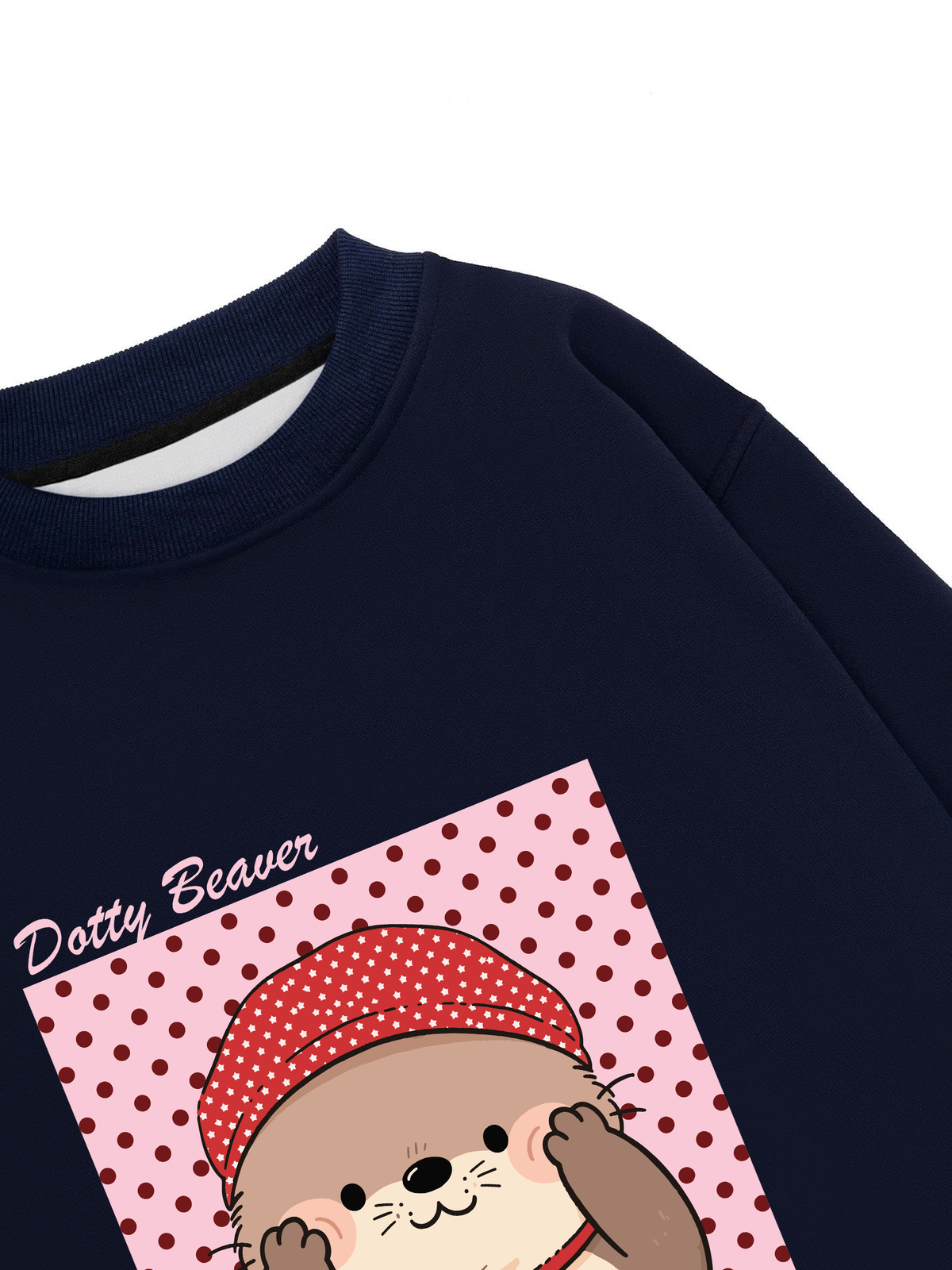 Áo Sweater Nỉ Hai Da Animal Dotty Beaver