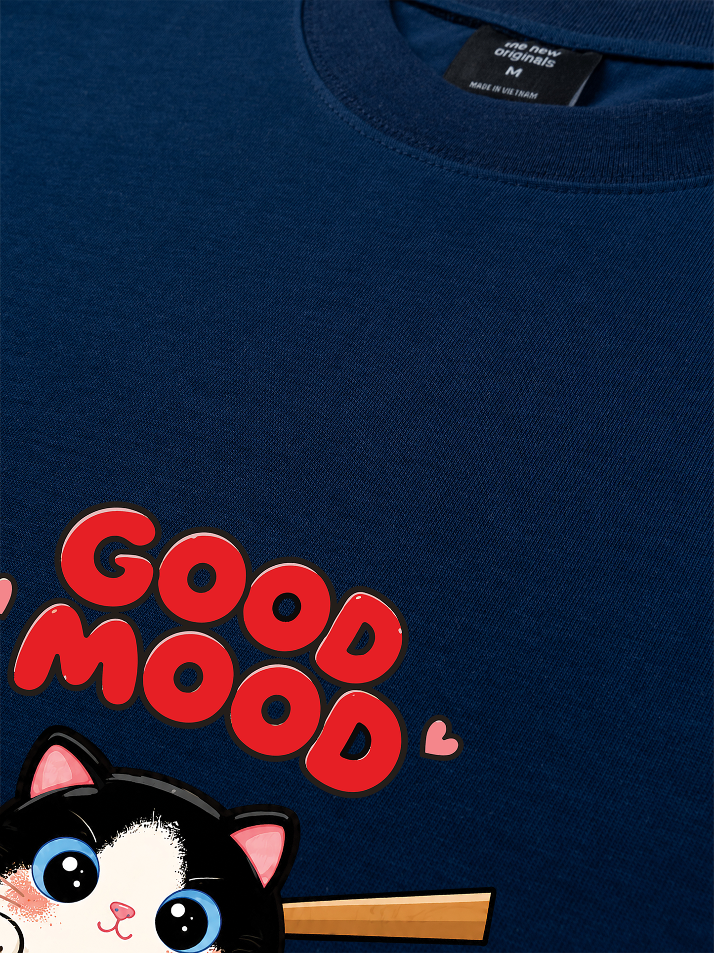 Áo Thun Relaxed Fit Good Mood Sushi Cat