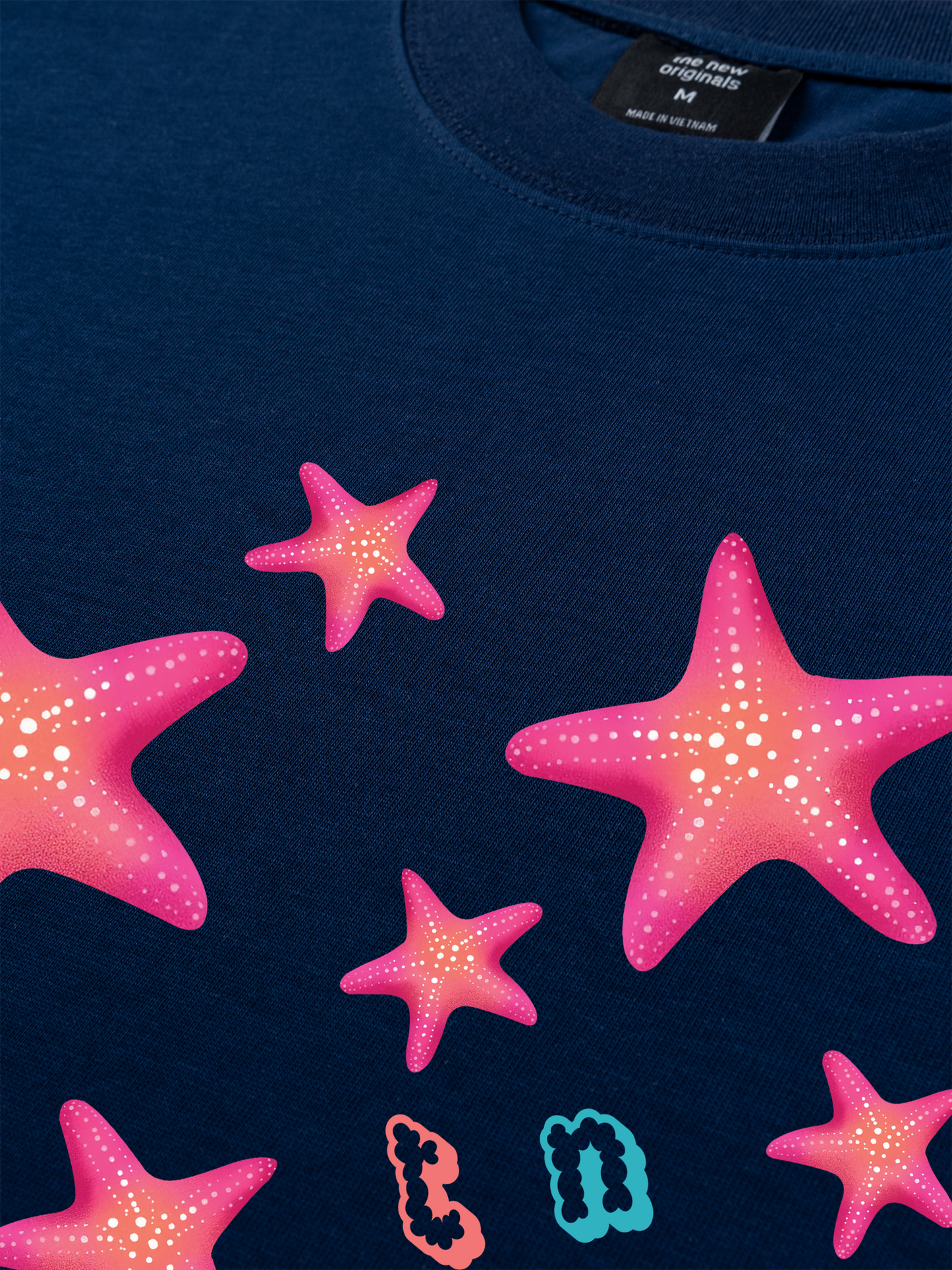 Áo Thun Relaxed Fit Summer Vibes Pink Starfish