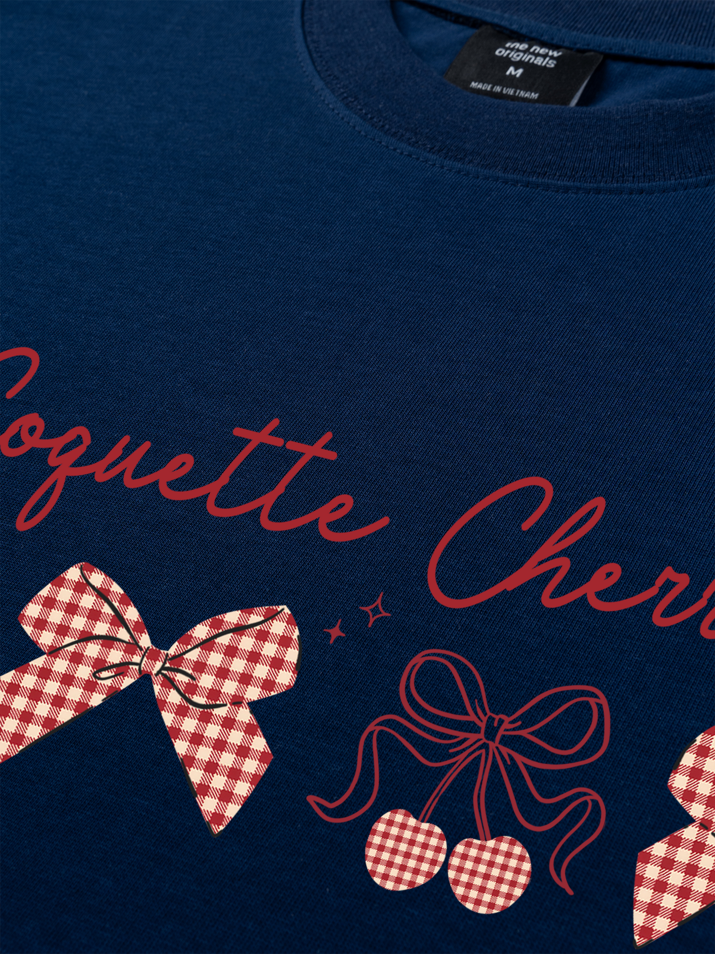 Áo Thun Relaxed Fit Daily Cuties Coquette Cherries