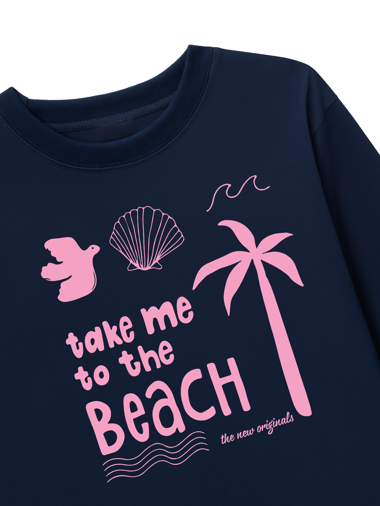 Áo Thun Dài Tay Take Me To The Beach Pink