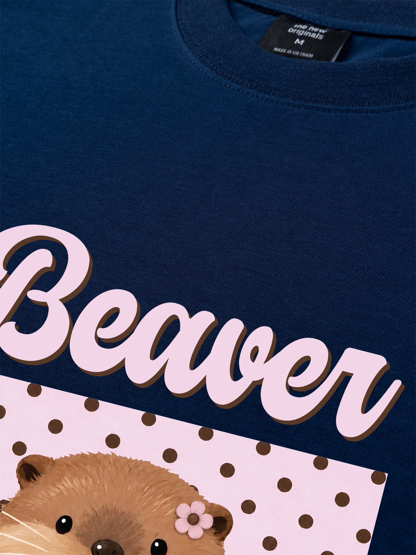 Áo Thun Relaxed Fit Animal Mood Sweet Beaver
