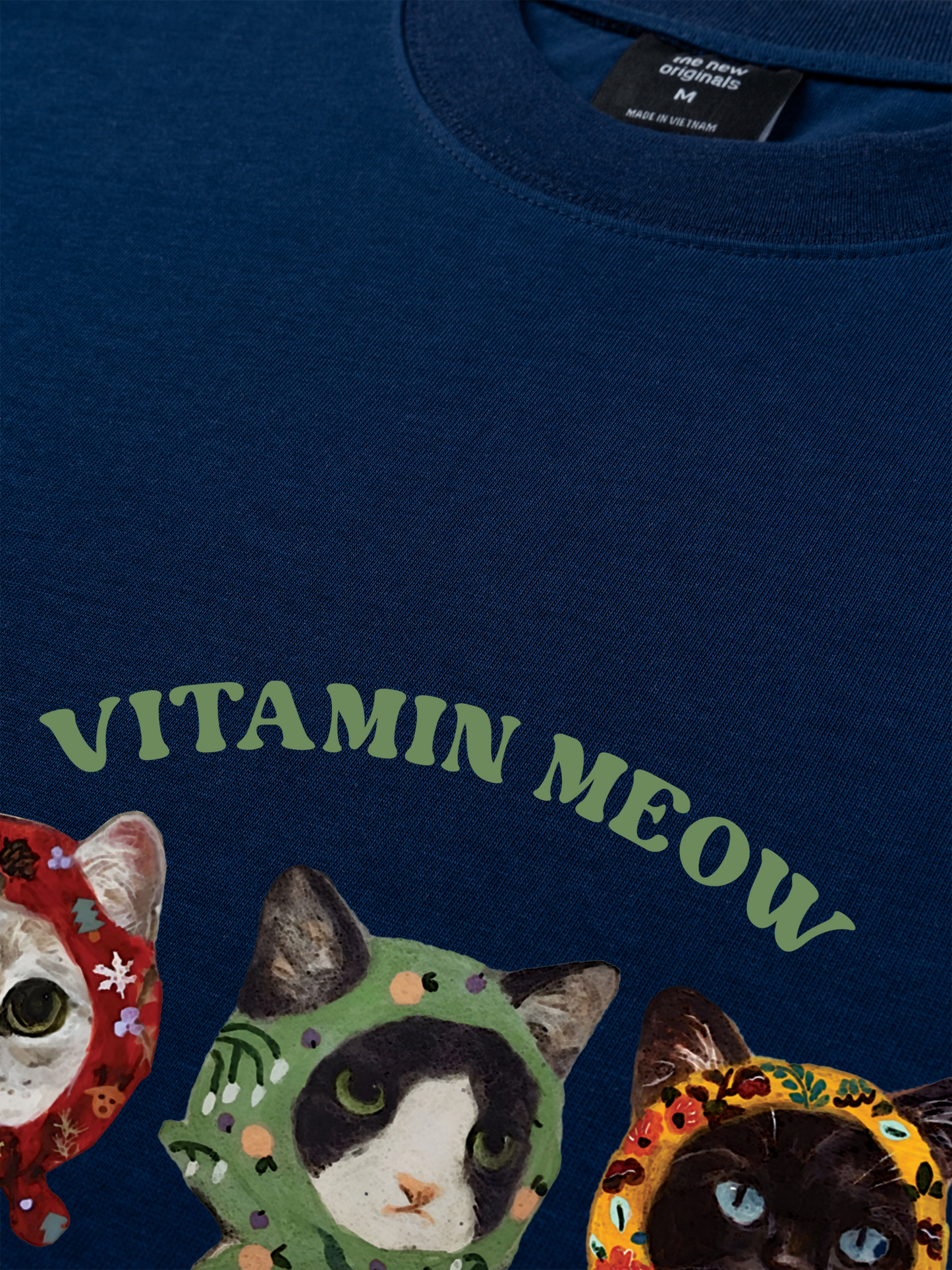 Áo Thun Relaxed Fit Vitamin Meow