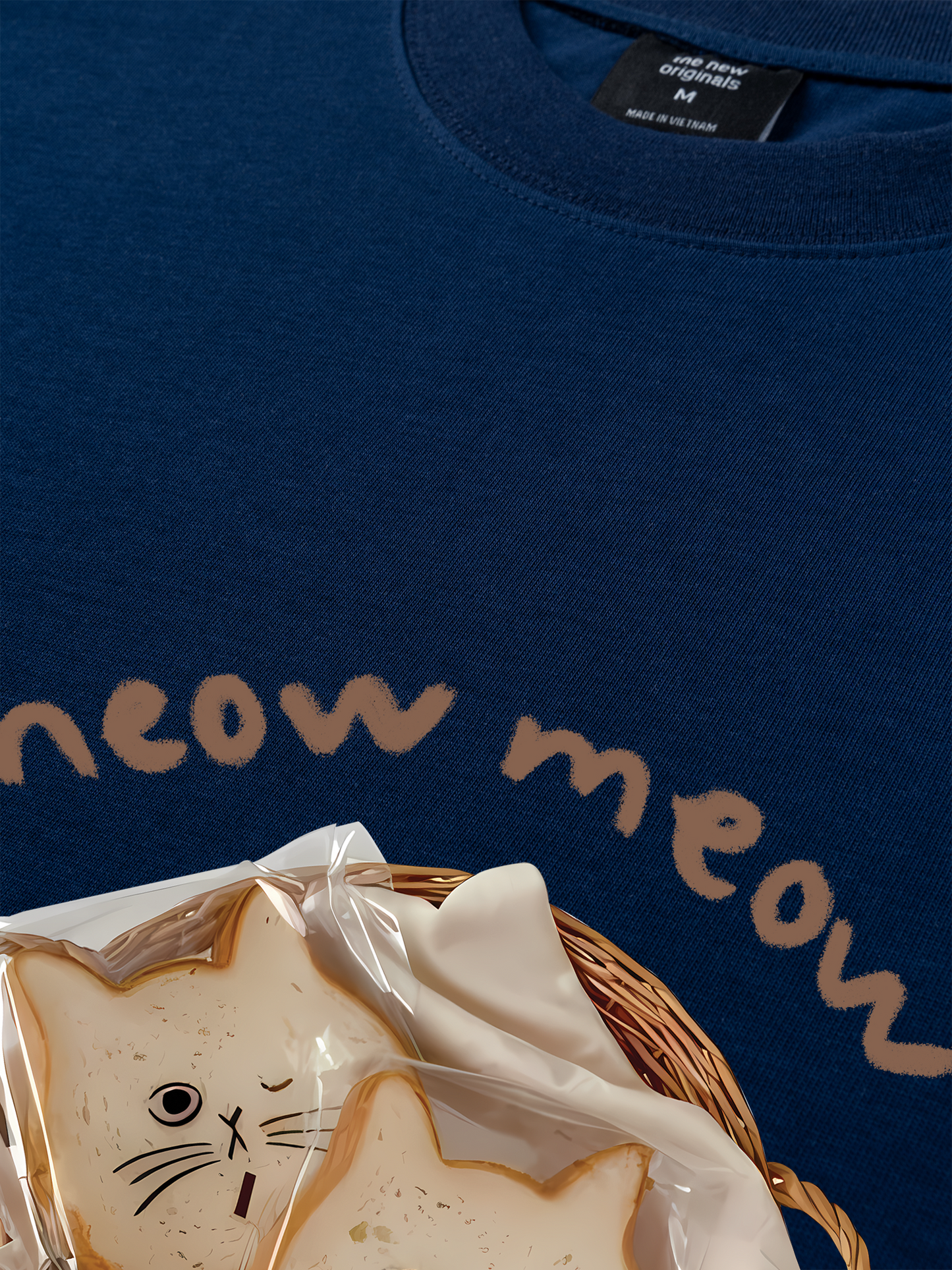 Áo Thun Relaxed Fit Sweet Pastry Meow Meow Bead