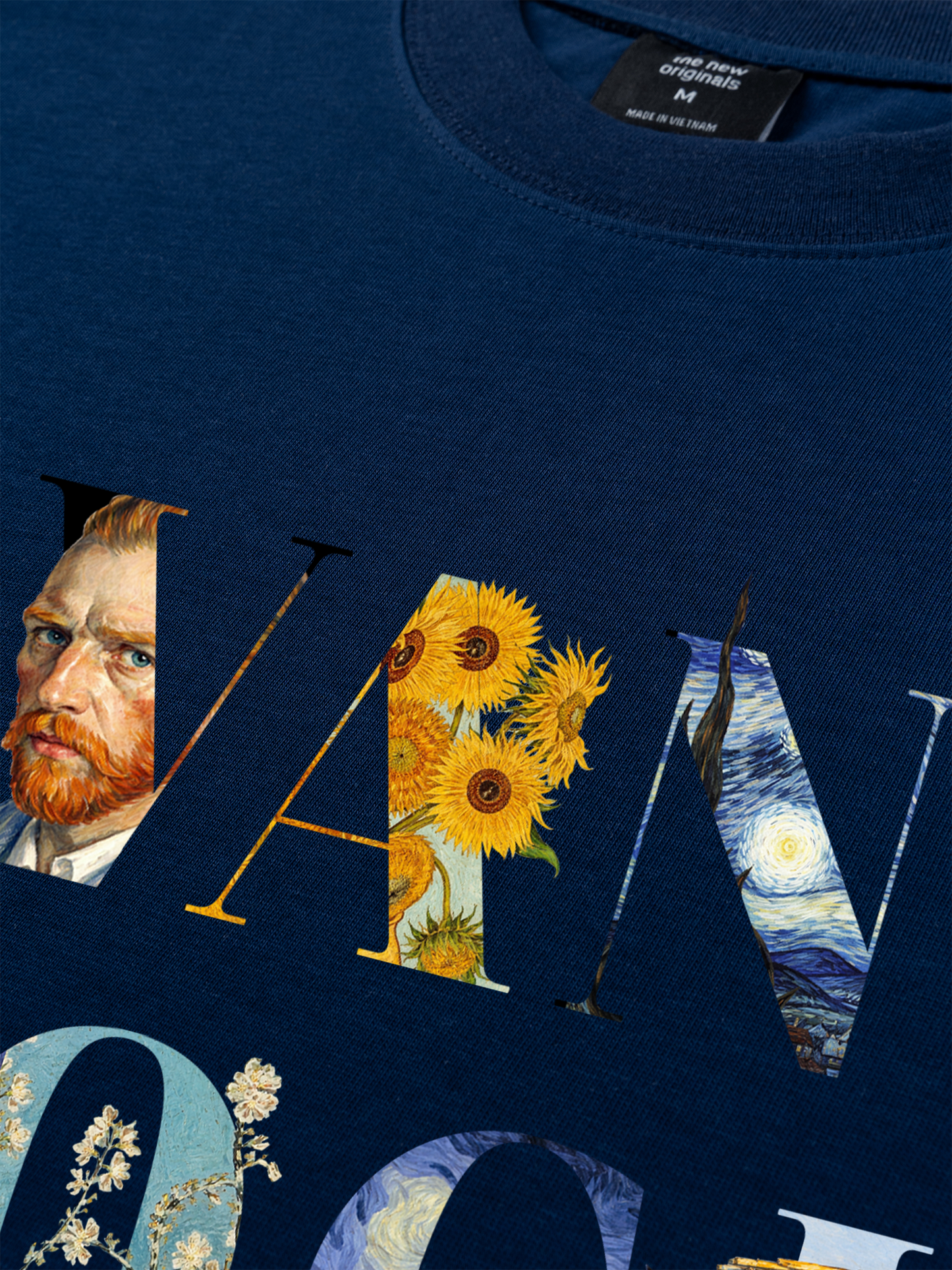 Áo Thun Relaxed Fit Masterpiece Van Gogh Typography