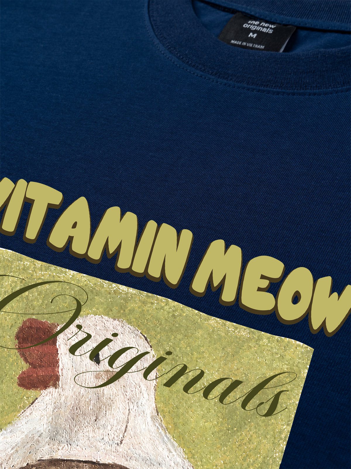 Áo Thun Relaxed Fit  Vitamin Meow With Duck