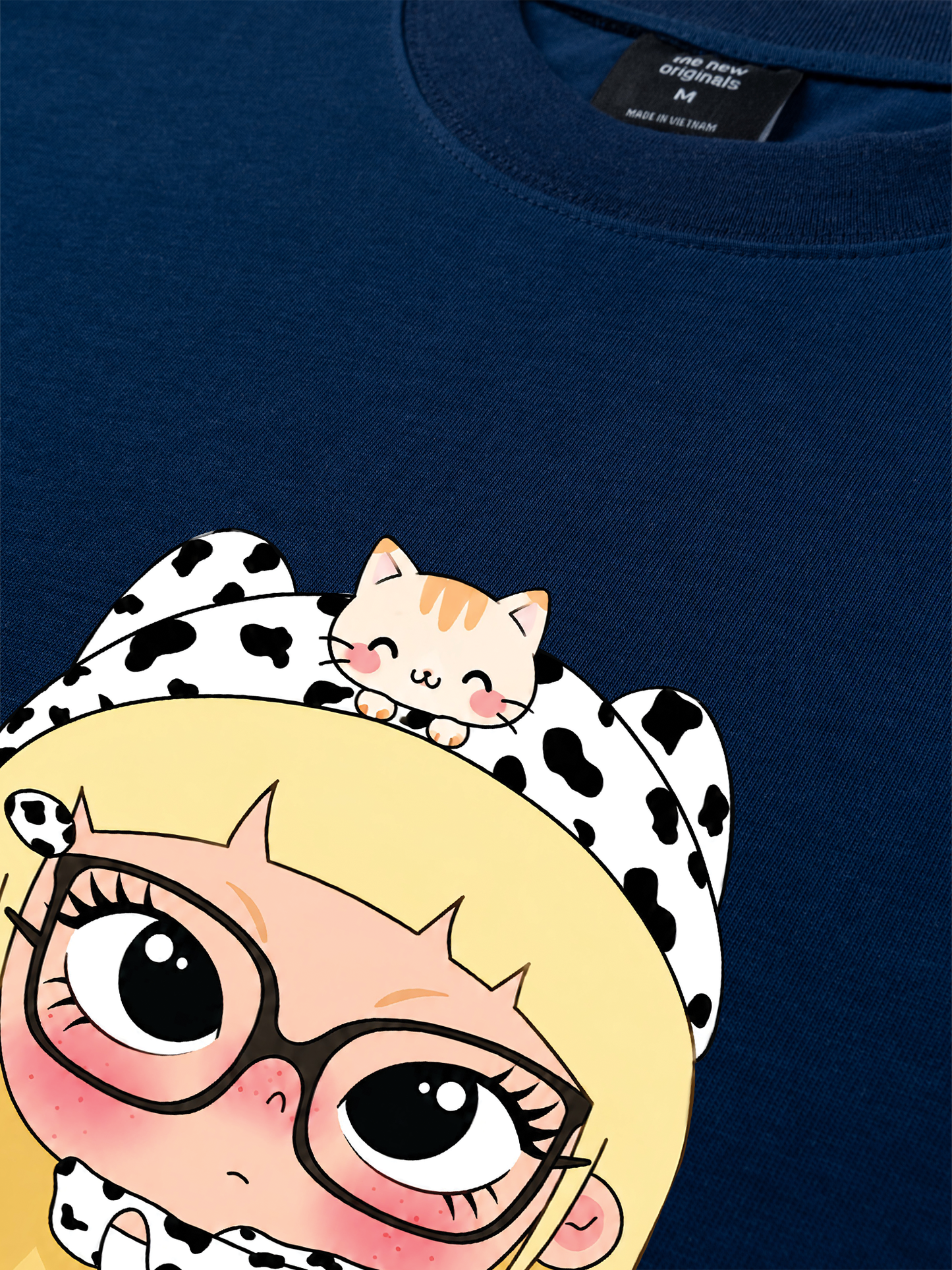 Áo Thun Relaxed Fit Cute Cow