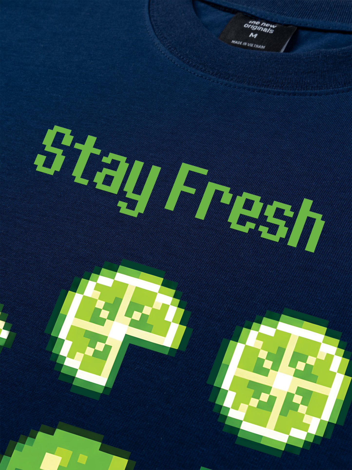 Áo Thun Relaxed Fit Summer Vibes Stay Fresh Stay Zesty