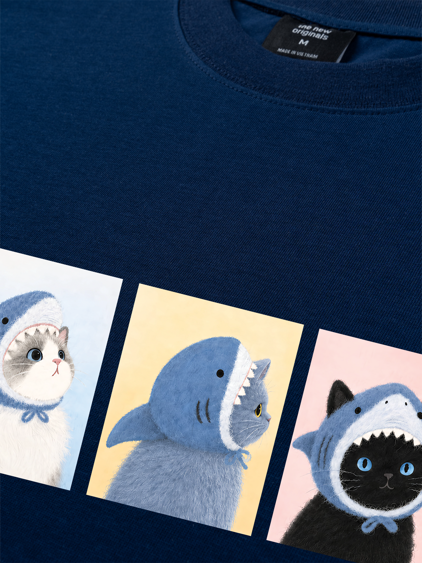 Áo Thun Relaxed Fit Shark Kitty