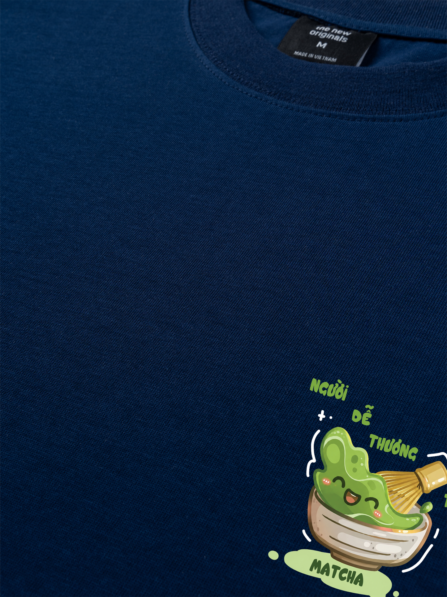 Áo Thun Relaxed Fit Người Dễ Thương Thích Matcha